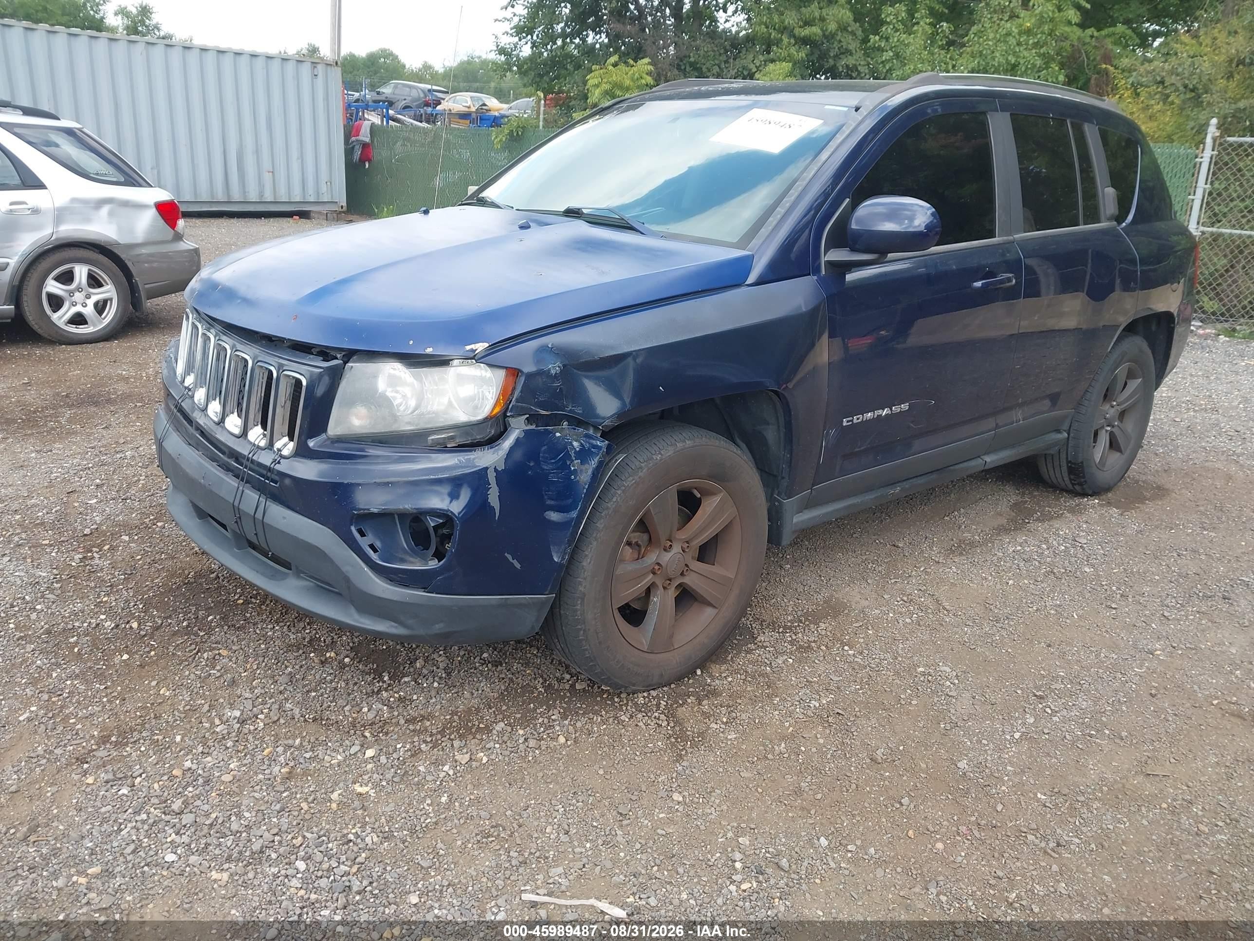2014 Jeep Compass Latitude Blue vin: 1C4NJDEB2ED817152