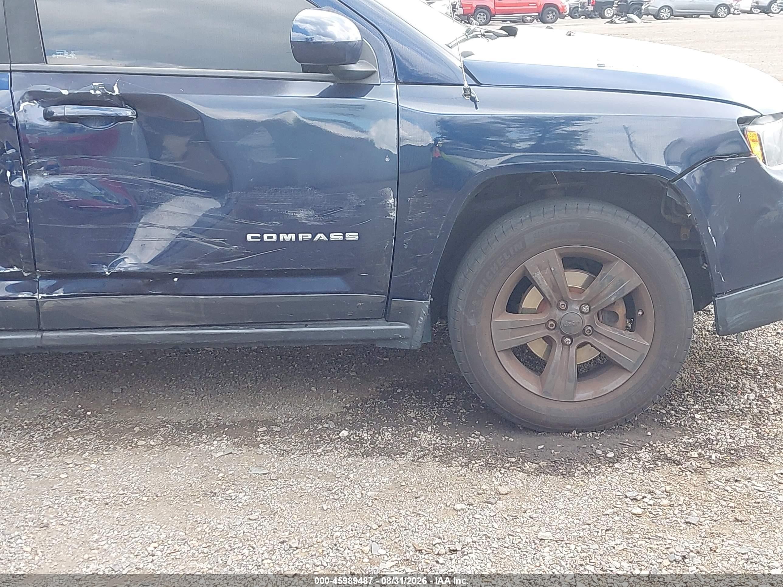 2014 Jeep Compass Latitude Blue vin: 1C4NJDEB2ED817152