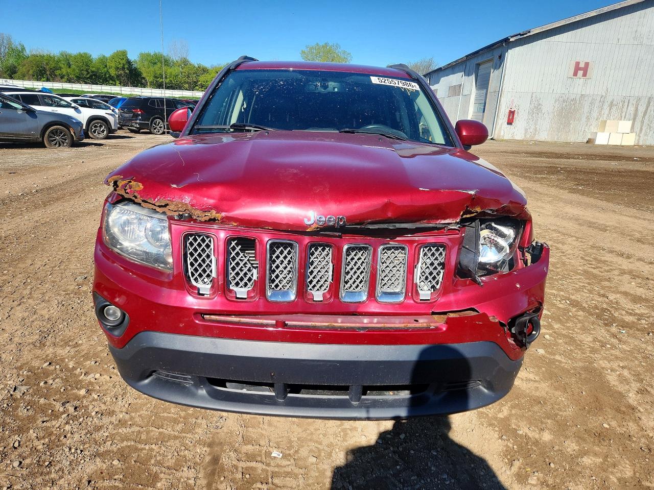 2014 Jeep Compass Latitude Burgundy vin: 1C4NJDEB2ED898282