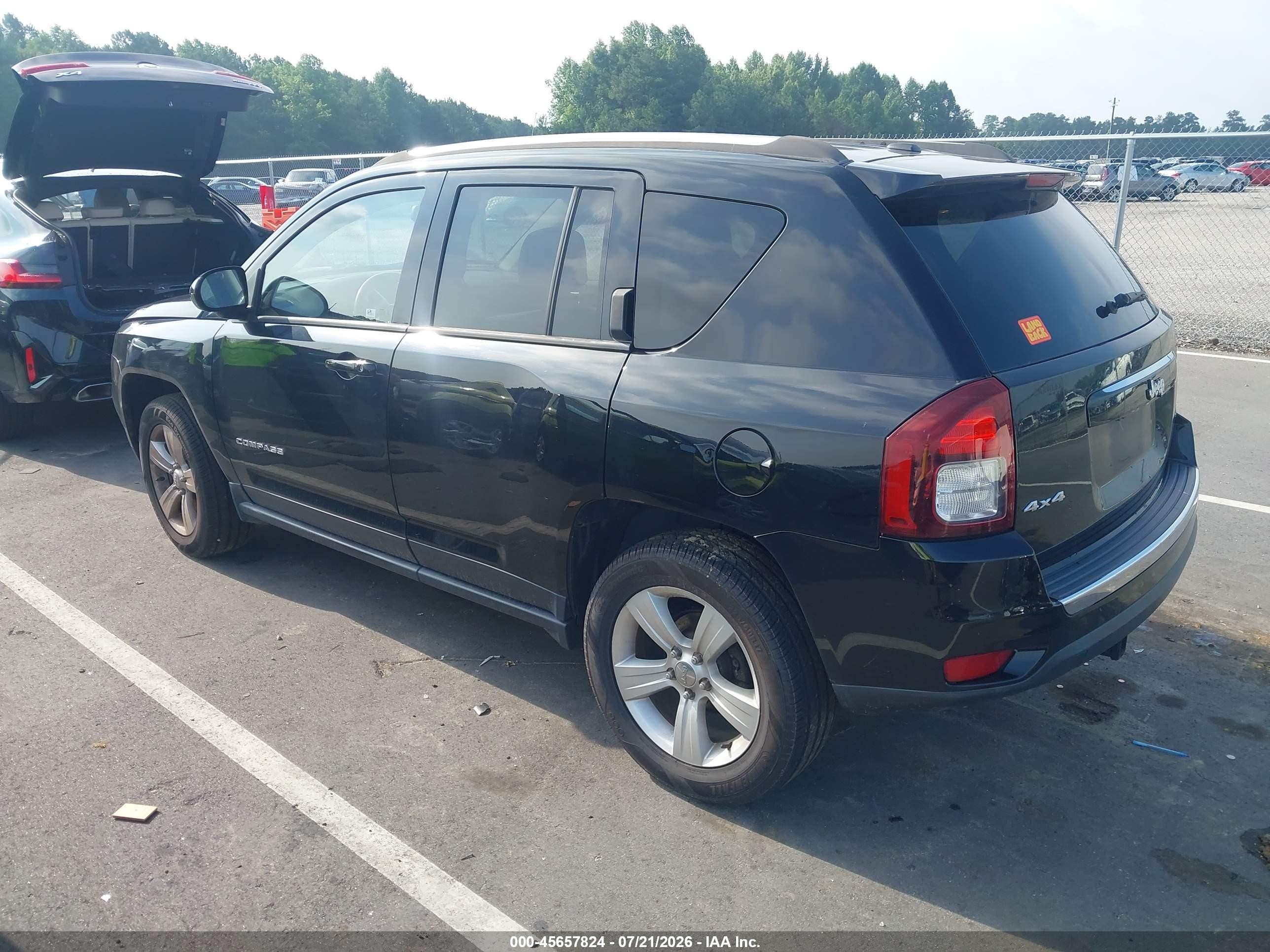 2015 Jeep Compass High Altitude Edition Black vin: 1C4NJDEB2FD120064