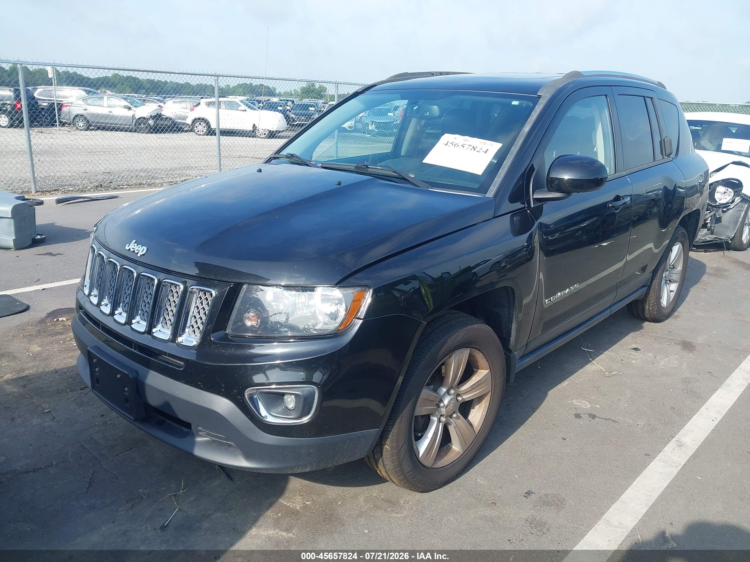 2015 Jeep Compass High Altitude Edition Black vin: 1C4NJDEB2FD120064