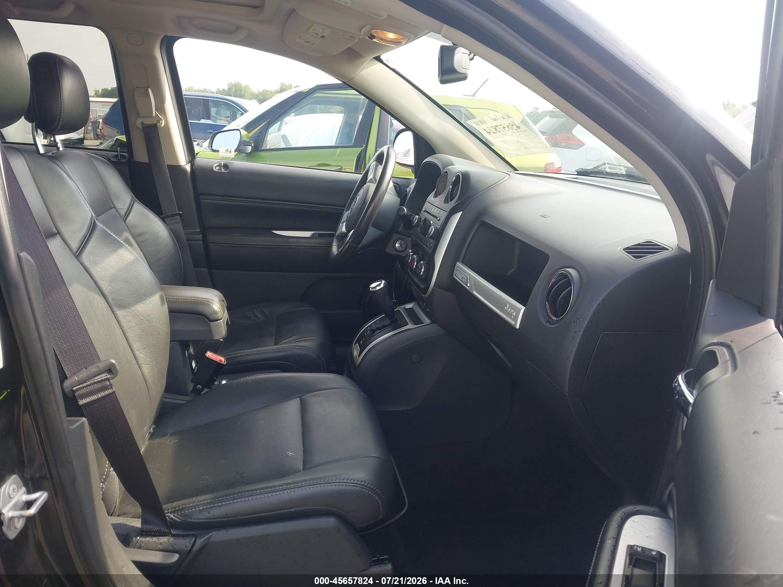 2015 Jeep Compass High Altitude Edition Black vin: 1C4NJDEB2FD120064