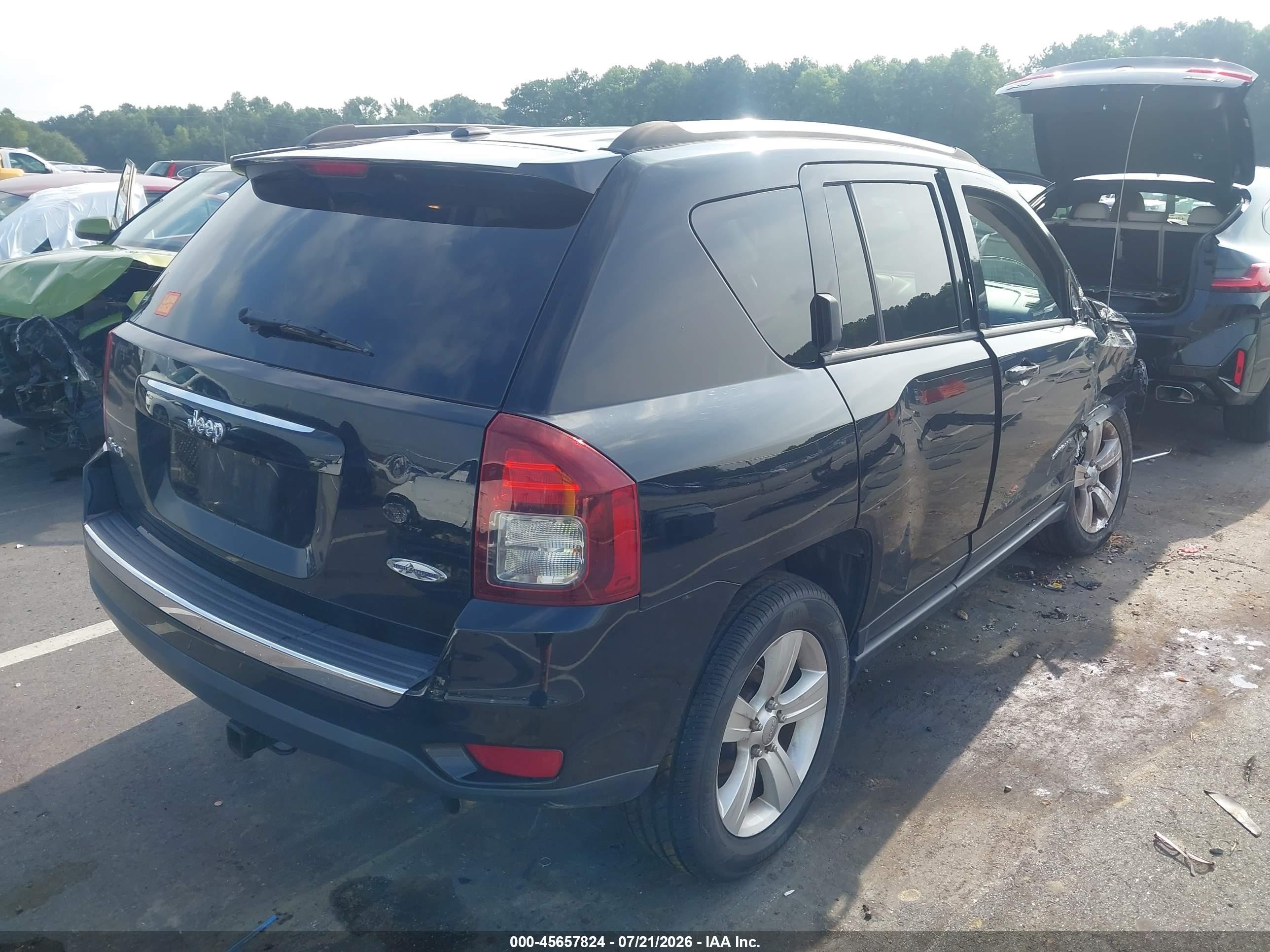 2015 Jeep Compass High Altitude Edition Black vin: 1C4NJDEB2FD120064
