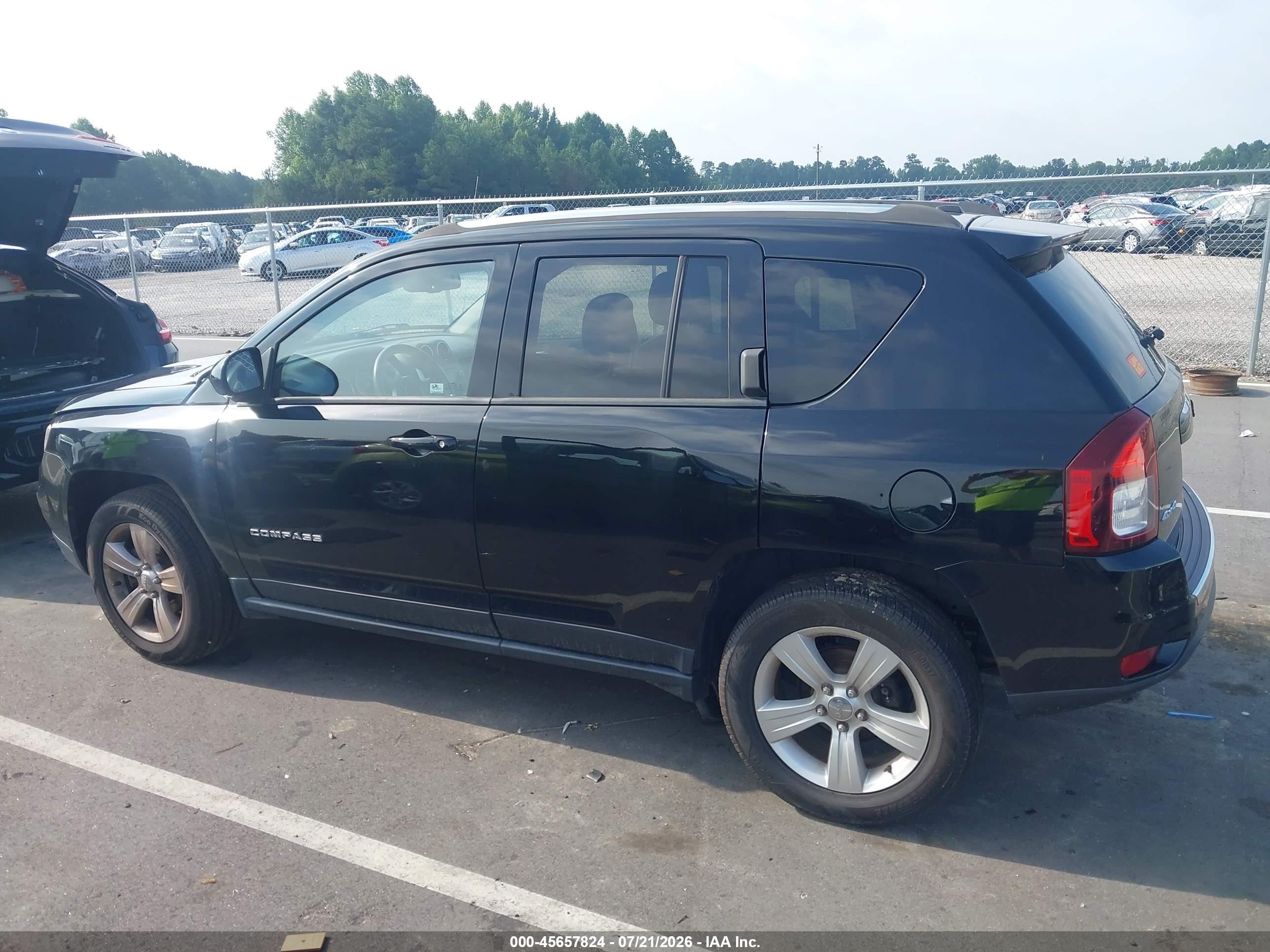 2015 Jeep Compass High Altitude Edition Black vin: 1C4NJDEB2FD120064