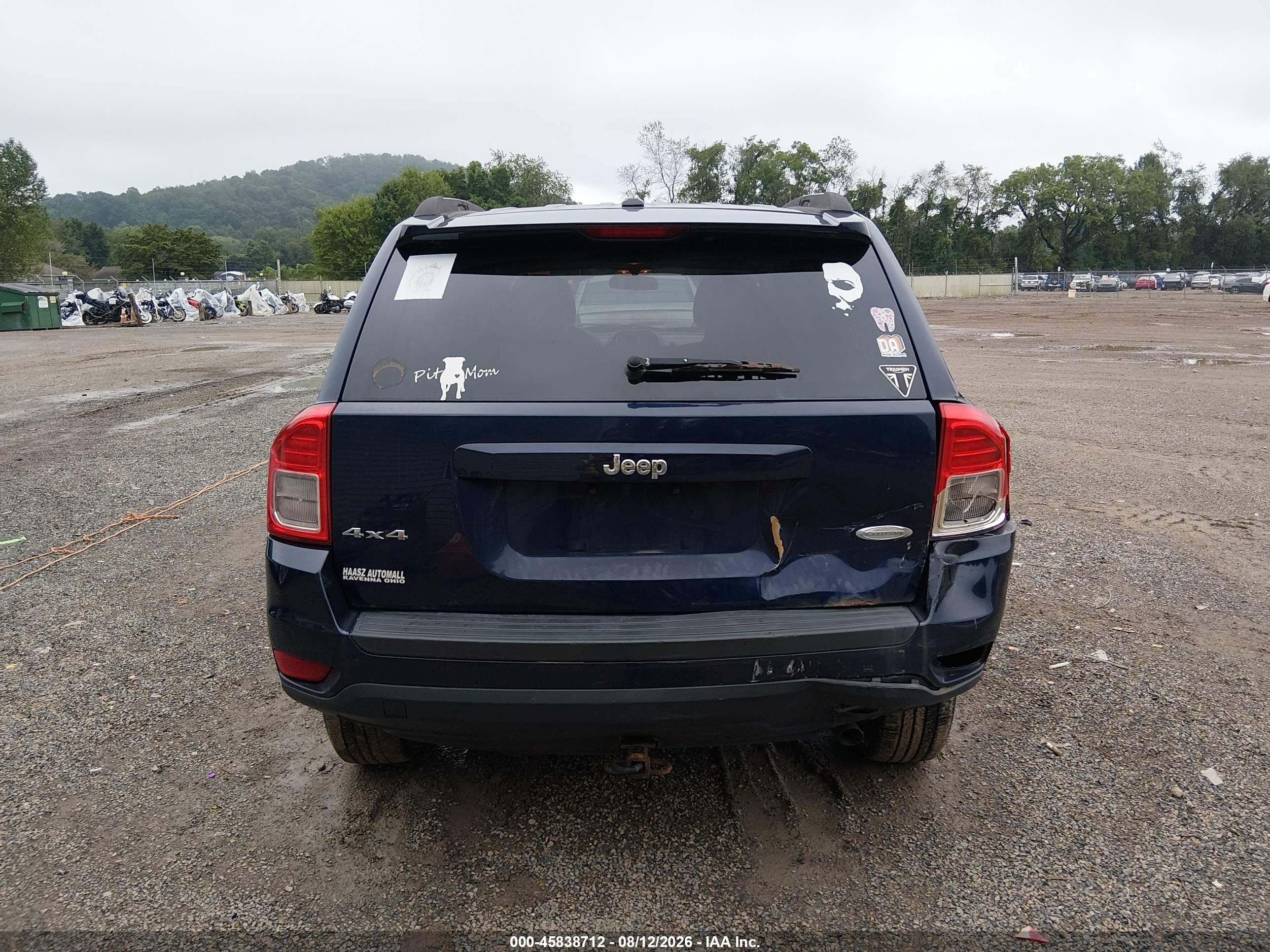 2012 Jeep Compass Latitude Синий vin: 1C4NJDEB3CD613084