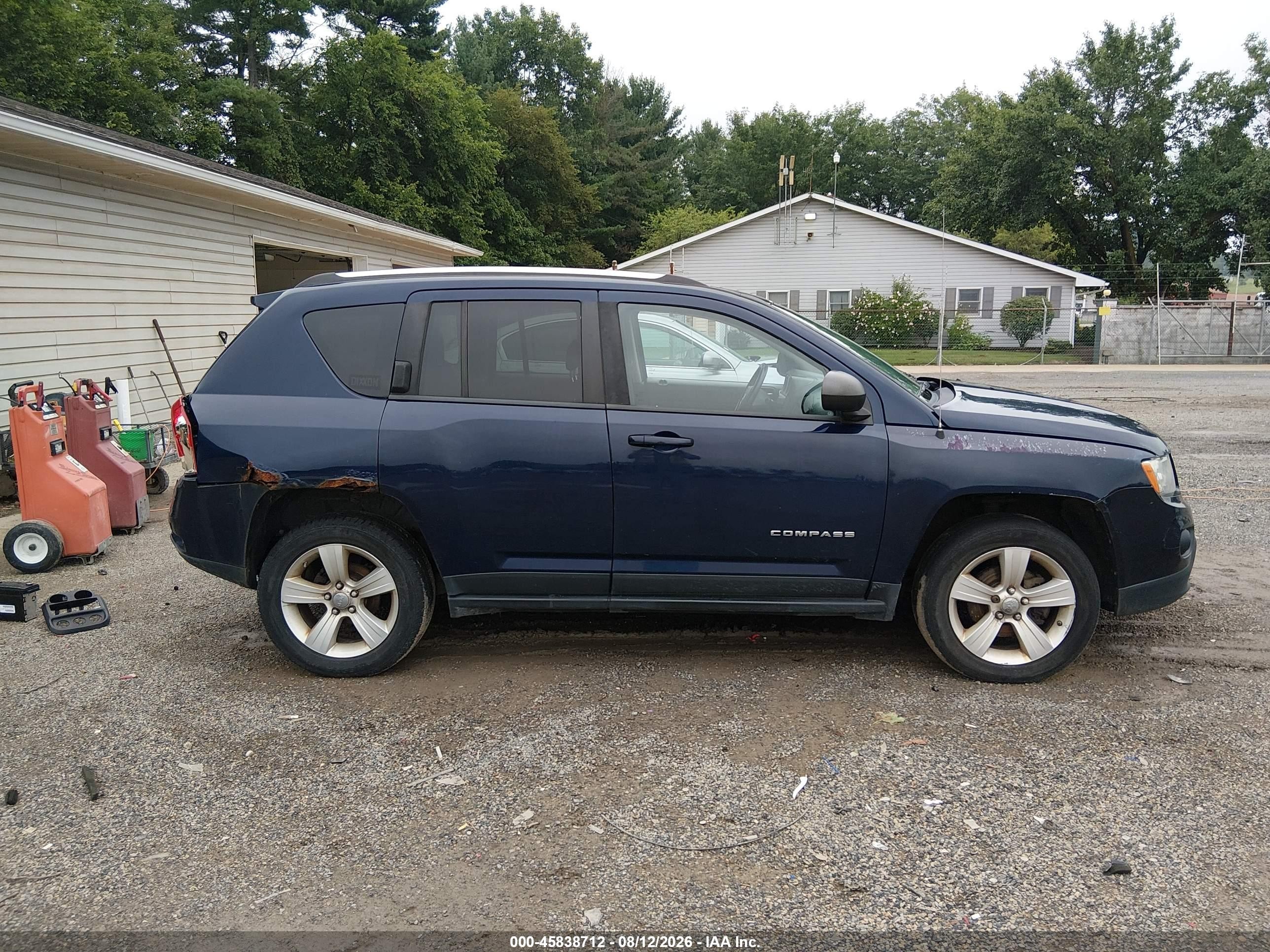 2012 Jeep Compass Latitude Синий vin: 1C4NJDEB3CD613084