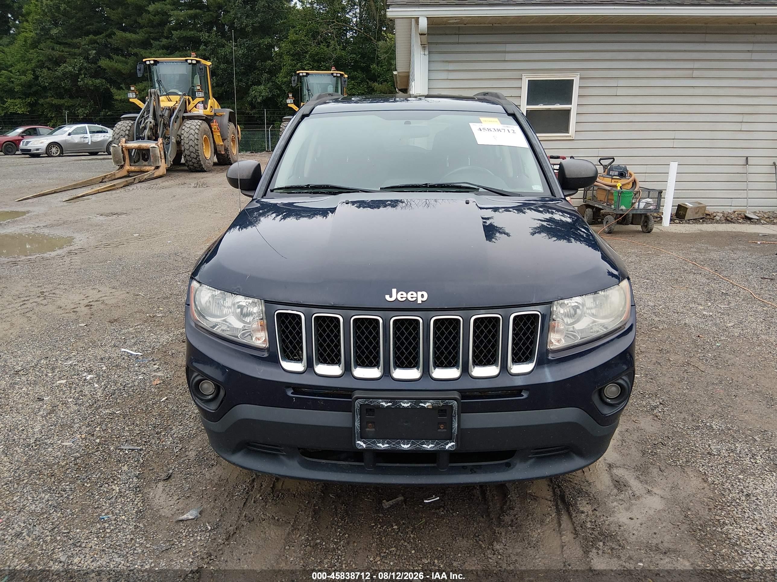 2012 Jeep Compass Latitude Синий vin: 1C4NJDEB3CD613084