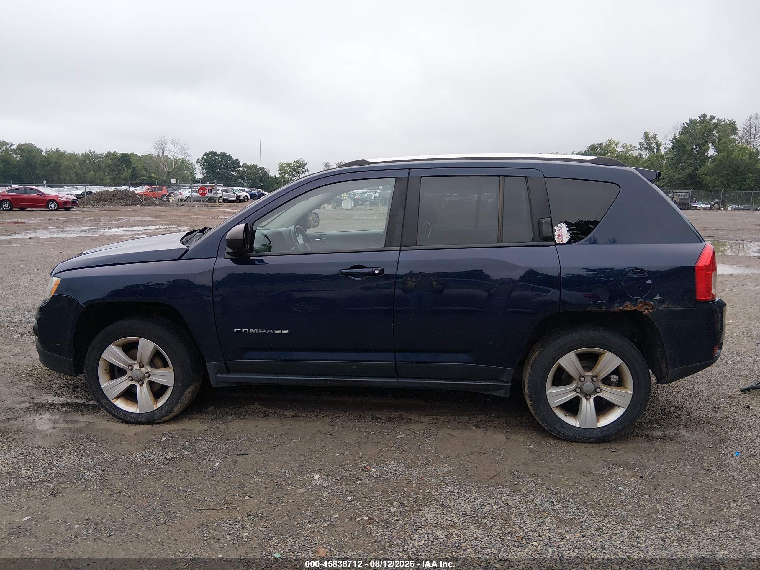 2012 Jeep Compass Latitude Синий vin: 1C4NJDEB3CD613084