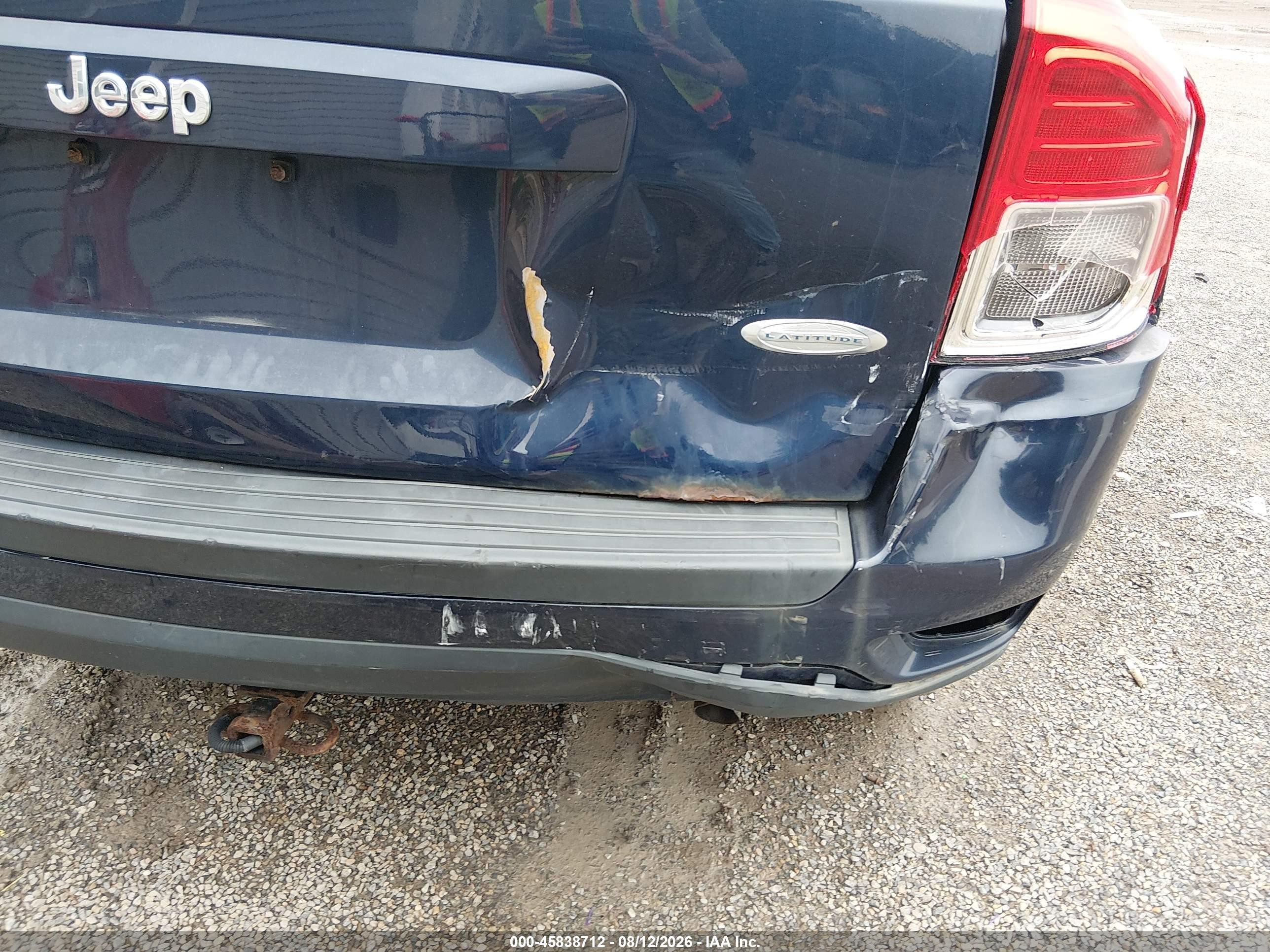 2012 Jeep Compass Latitude Синий vin: 1C4NJDEB3CD613084