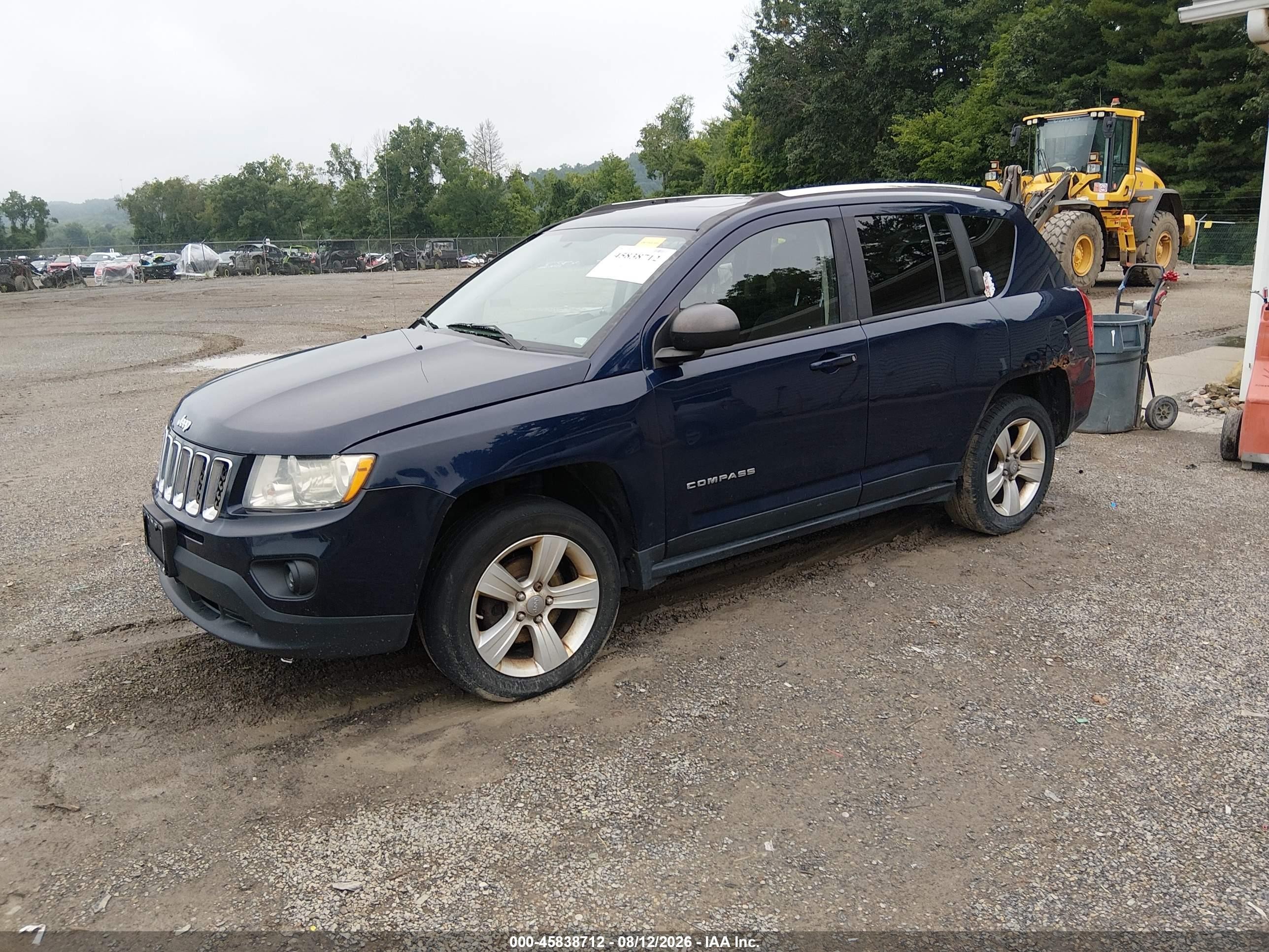 2012 Jeep Compass Latitude Синий vin: 1C4NJDEB3CD613084