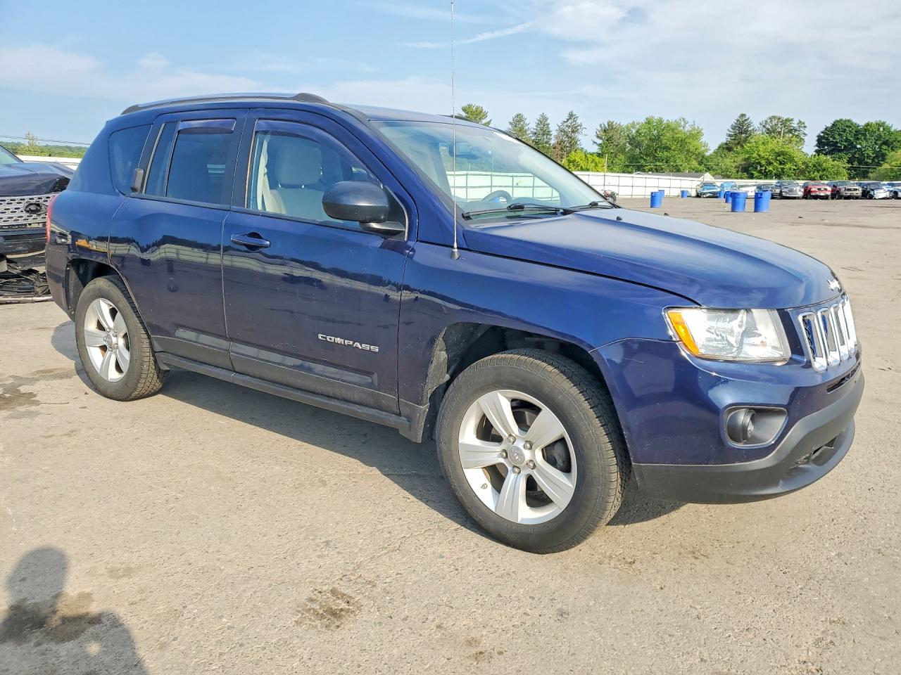 2012 Jeep Compass Latitude Синий vin: 1C4NJDEB3CD630600