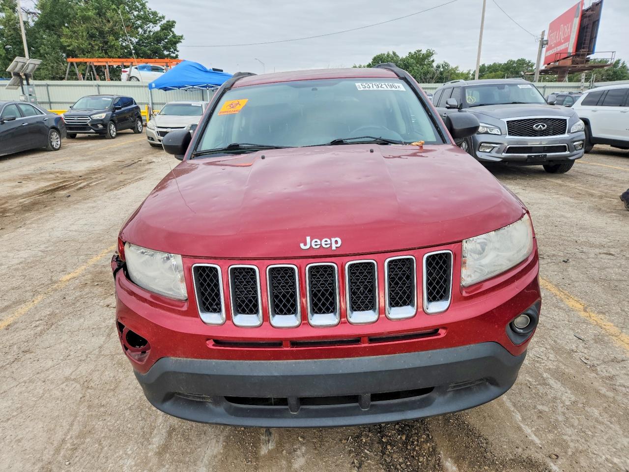 2013 Jeep Compass Latitude Burgundy vin: 1C4NJDEB3DD280760