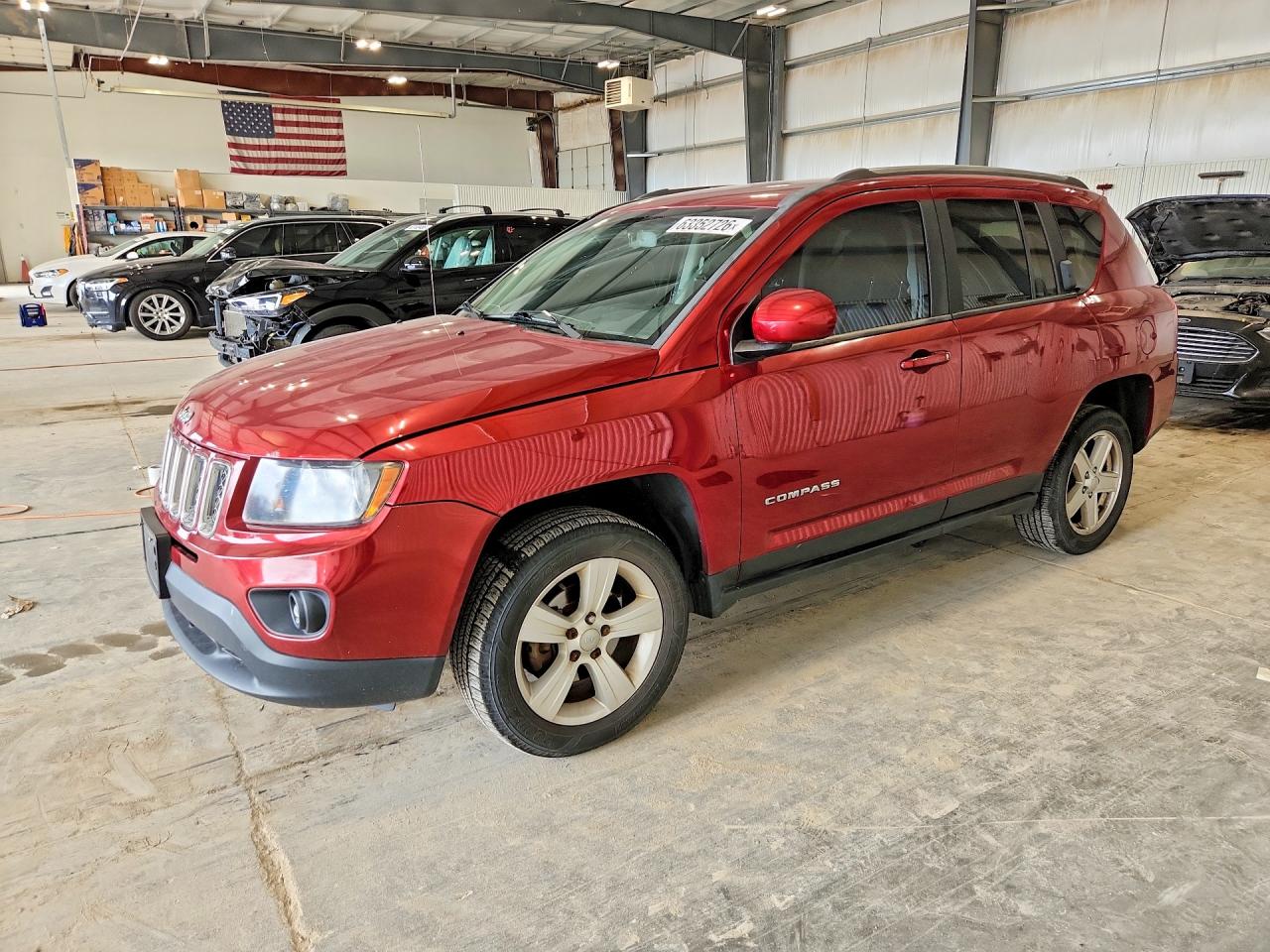 2014 Jeep Compass Latitude Red vin: 1C4NJDEB3ED521038