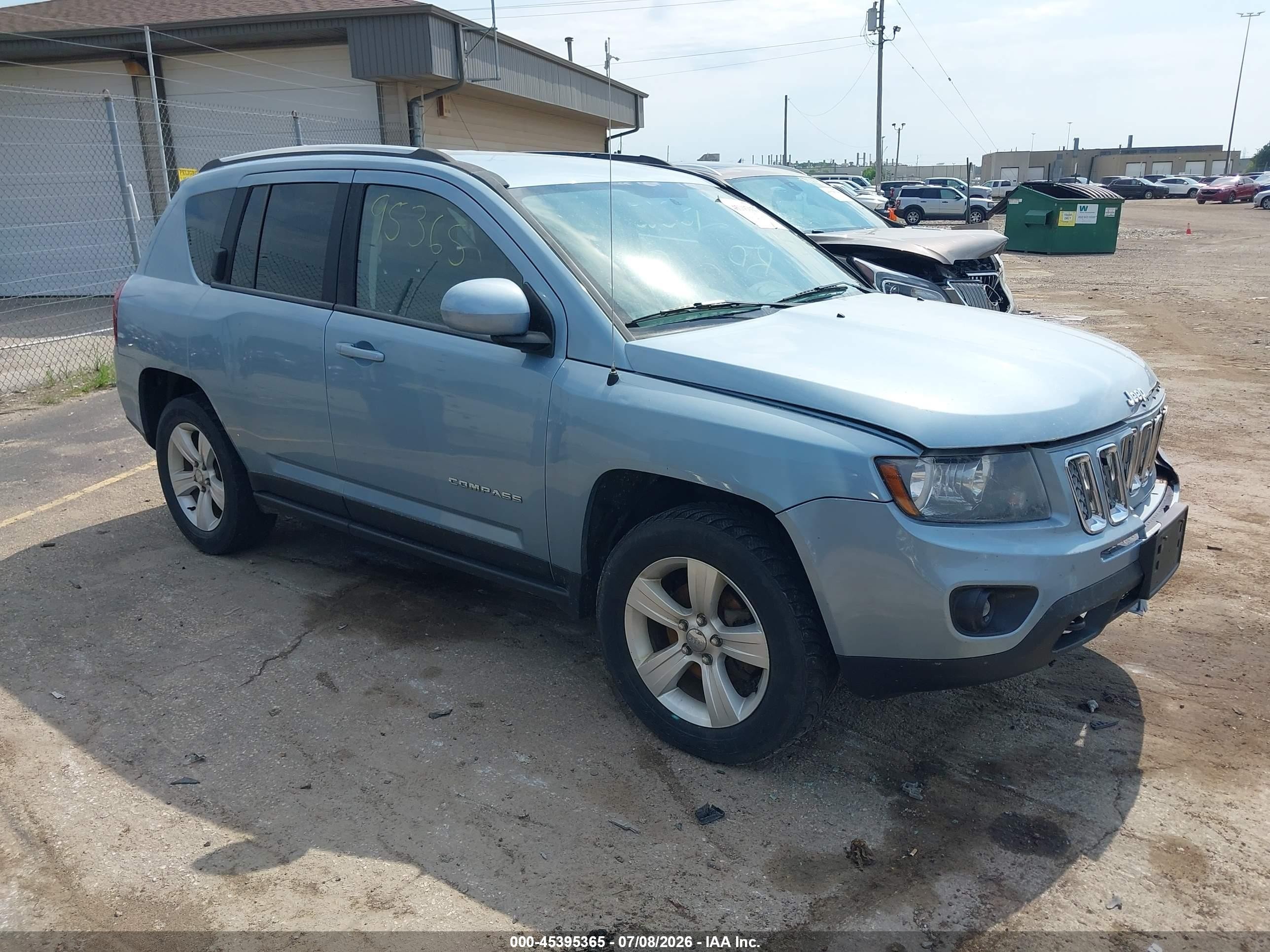 2014 Jeep Compass Latitude Light Blue vin: 1C4NJDEB3ED555061