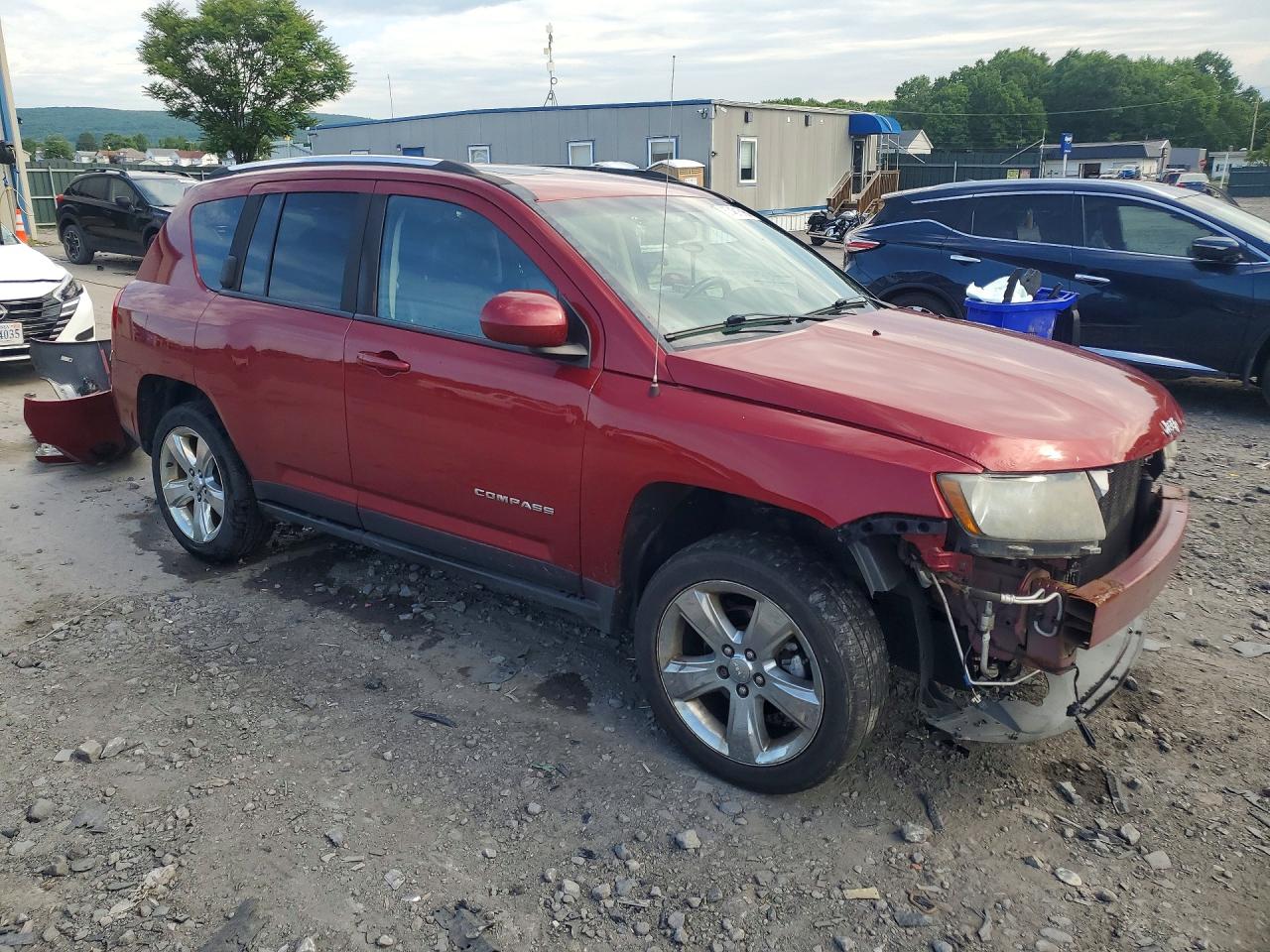 2014 Jeep Compass Latitude Красный vin: 1C4NJDEB3ED673739