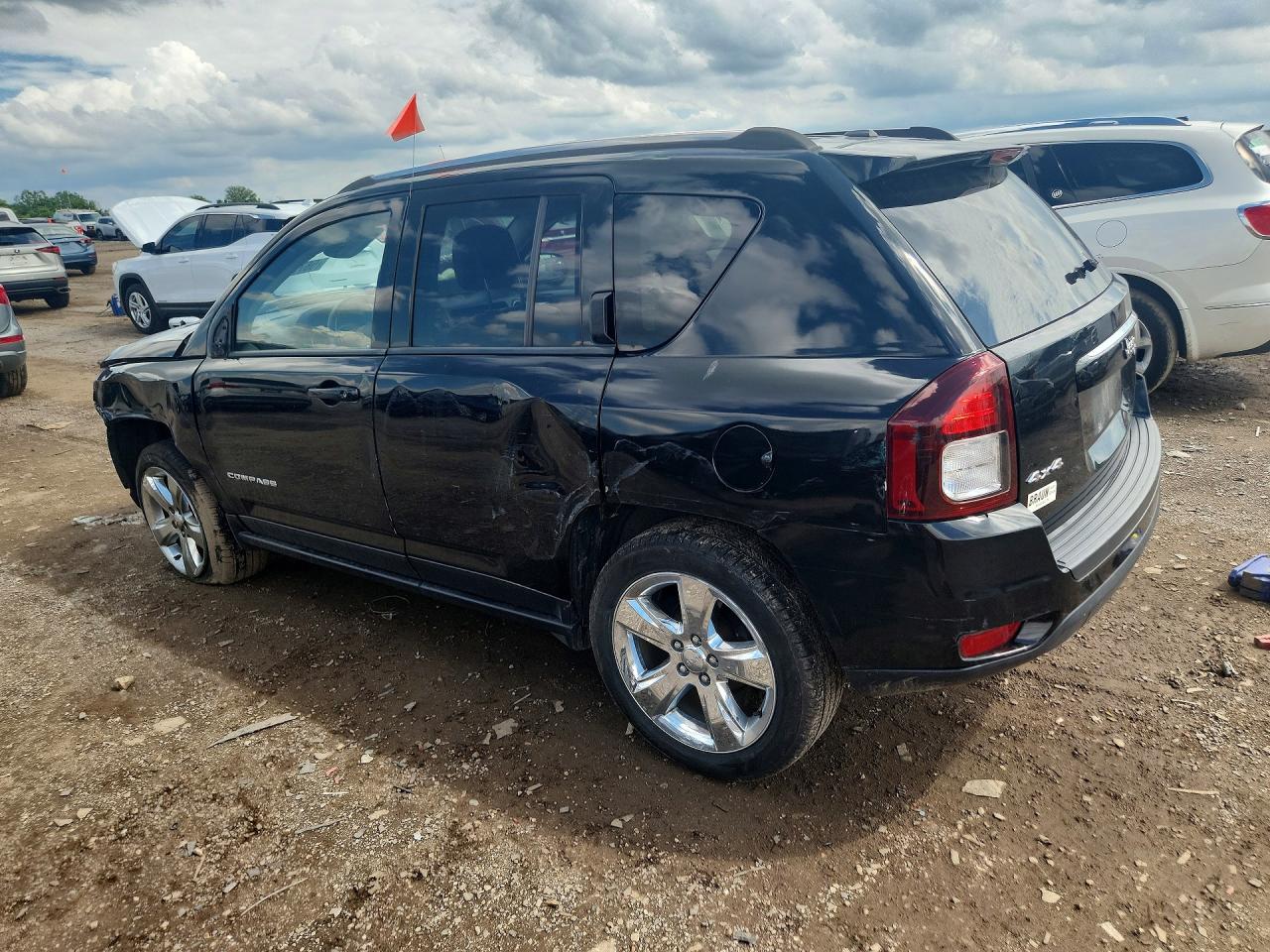 2014 Jeep Compass Latitude Black vin: 1C4NJDEB3ED784260