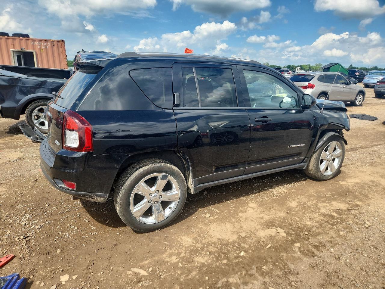 2014 Jeep Compass Latitude Black vin: 1C4NJDEB3ED784260