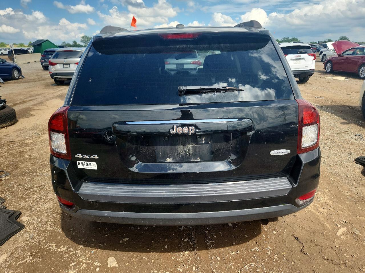 2014 Jeep Compass Latitude Black vin: 1C4NJDEB3ED784260