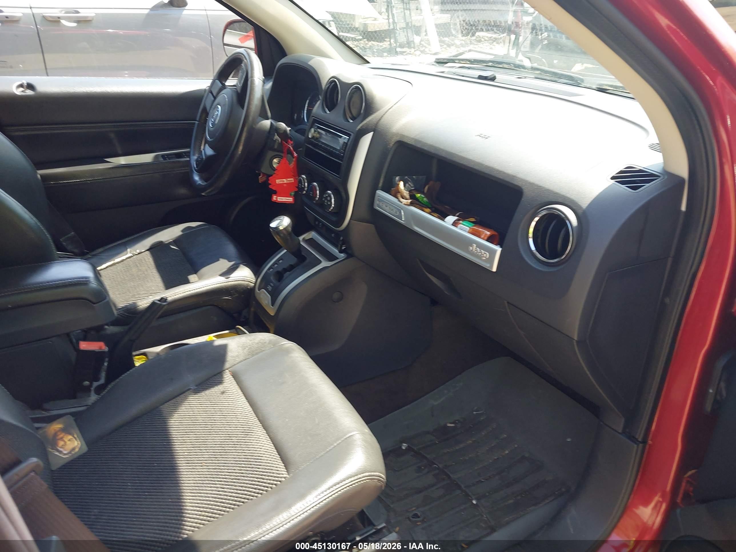 2014 Jeep Compass Latitude Red vin: 1C4NJDEB3ED816348