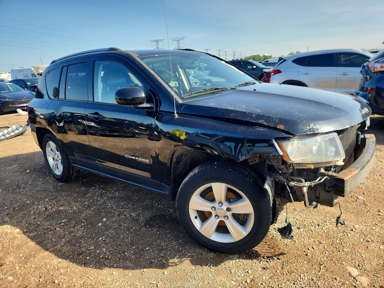 2015 Jeep Compass Latitude Black vin: 1C4NJDEB3FD189328