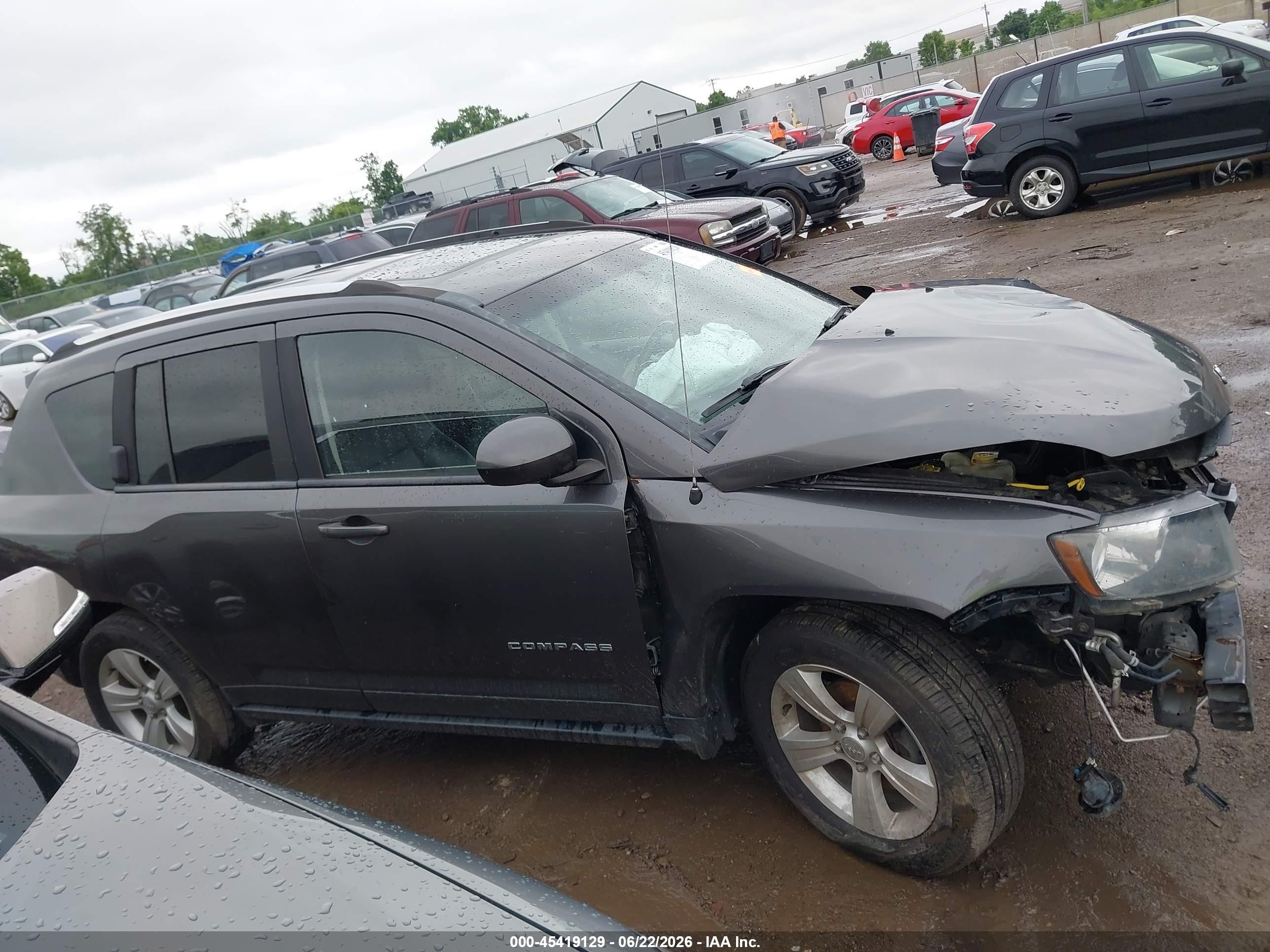 2015 Jeep Compass High Altitude Edition Серый vin: 1C4NJDEB3FD208038
