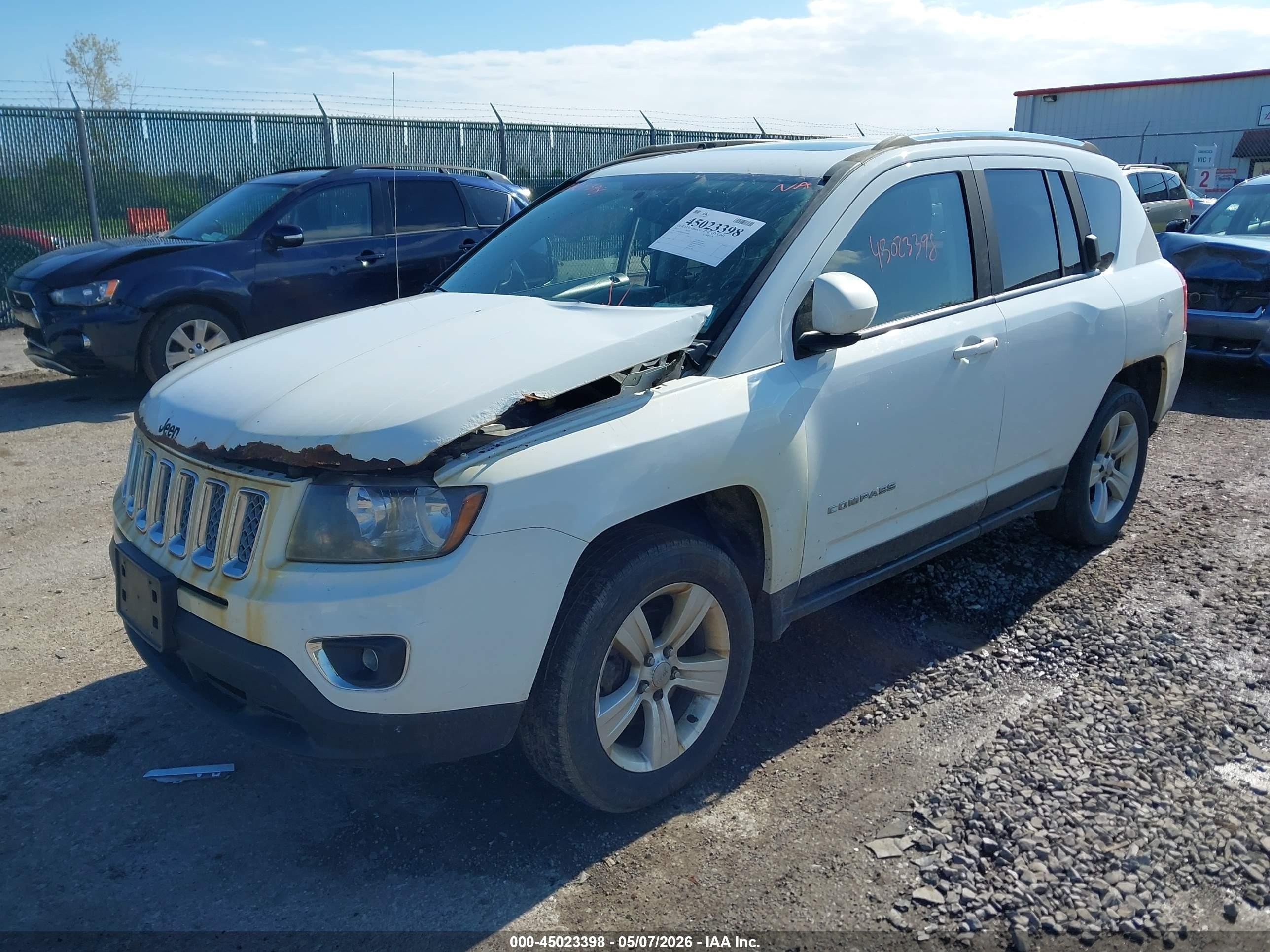 2015 Jeep Compass High Altitude Edition White vin: 1C4NJDEB3FD216866