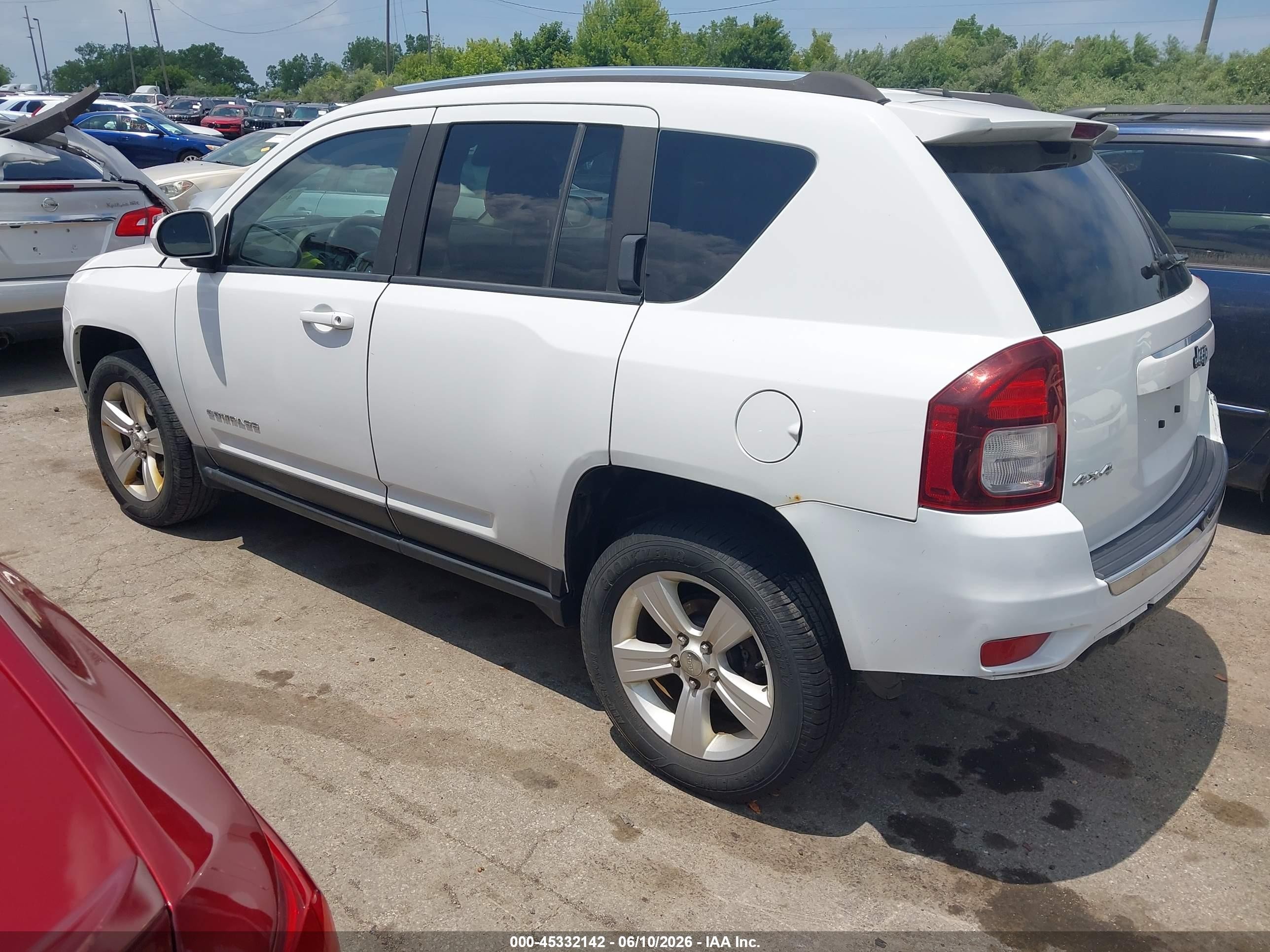 2015 Jeep Compass High Altitude Edition White vin: 1C4NJDEB3FD412547