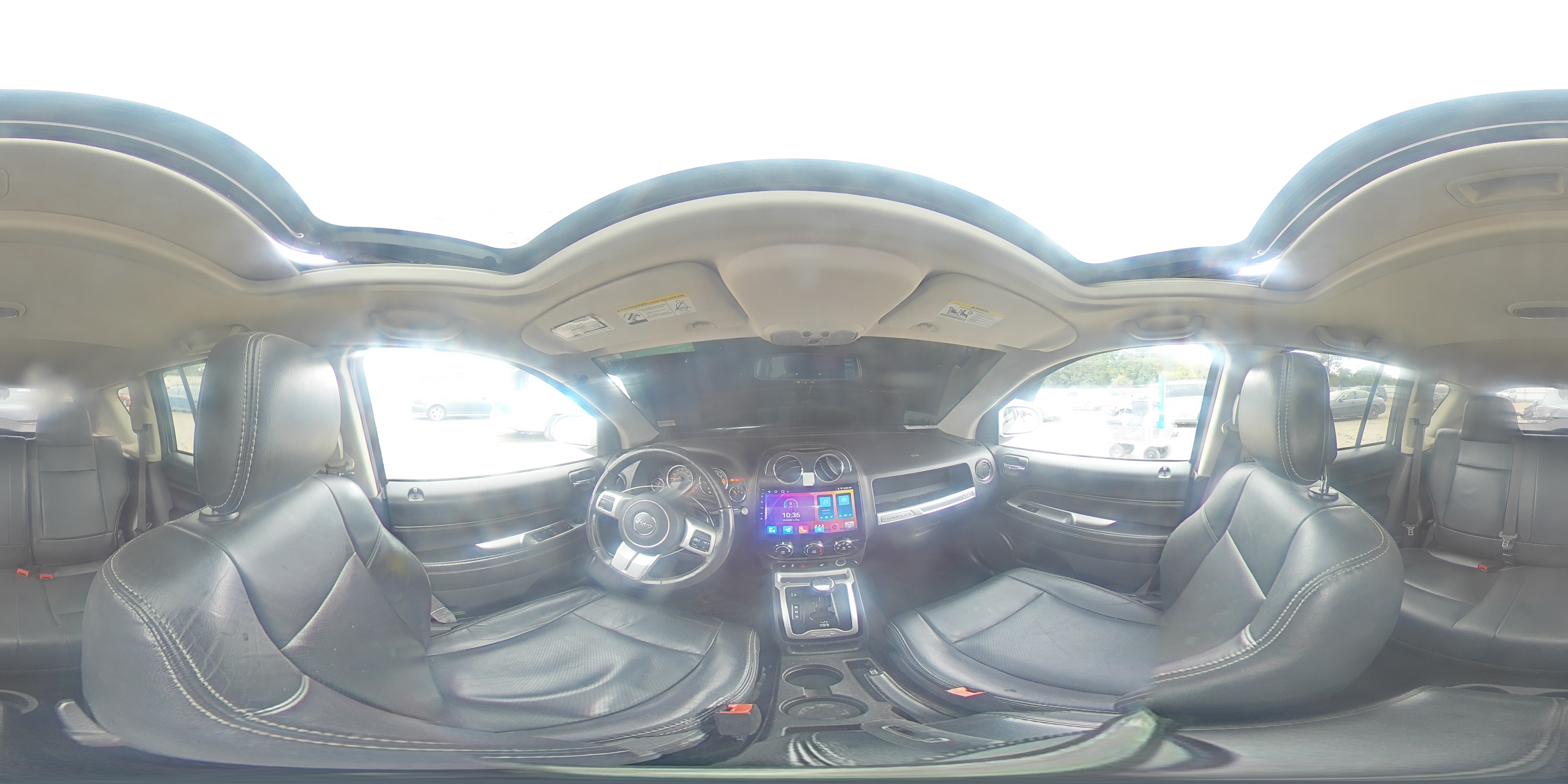 2015 Jeep Compass Latitude White vin: 1C4NJDEB3FD427291