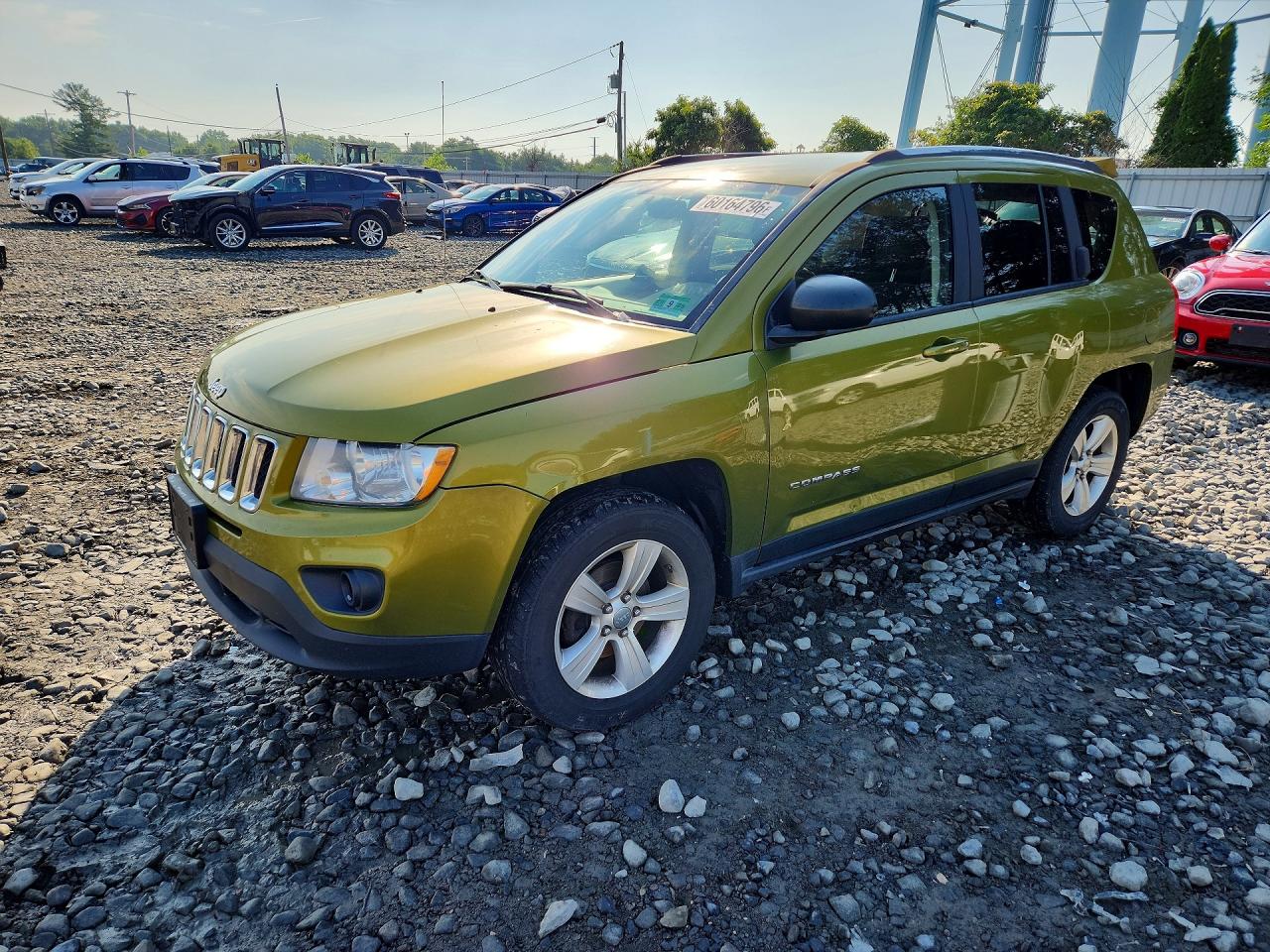 2012 Jeep Compass Latitude Зеленый vin: 1C4NJDEB4CD655912