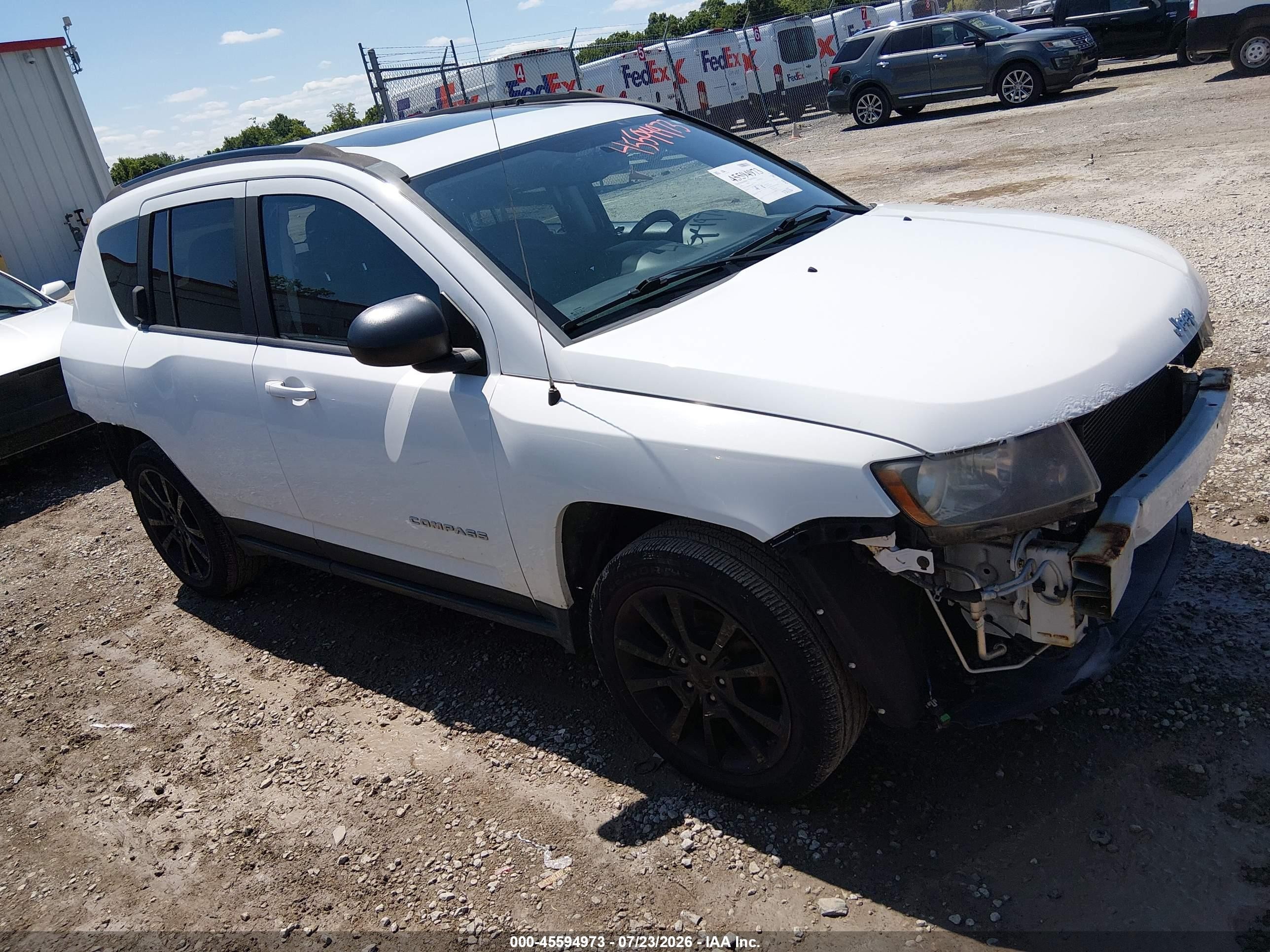 2012 Jeep Compass Latitude White vin: 1C4NJDEB4CD689719