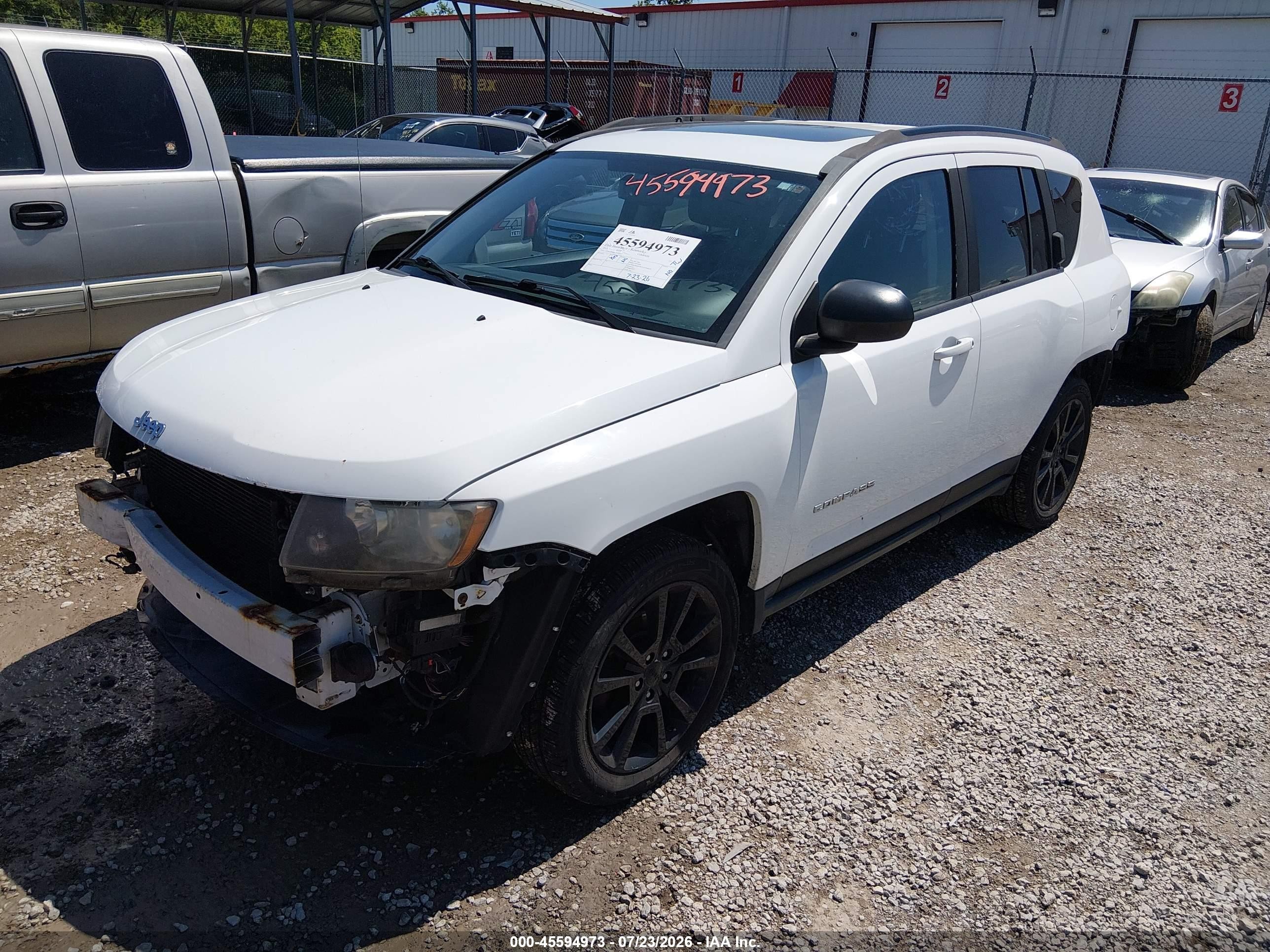 2012 Jeep Compass Latitude White vin: 1C4NJDEB4CD689719