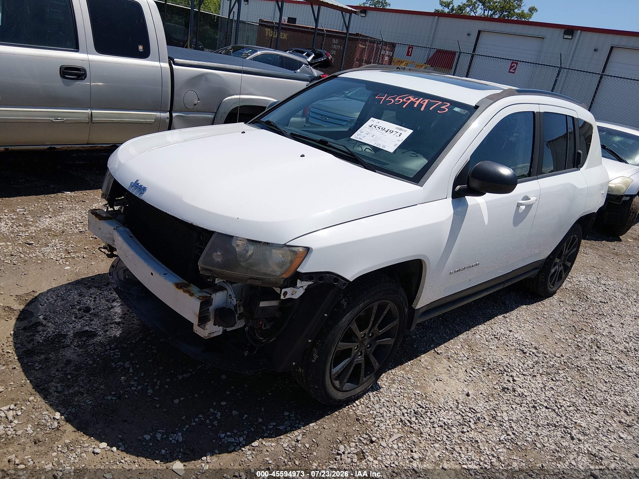 2012 Jeep Compass Latitude White vin: 1C4NJDEB4CD689719