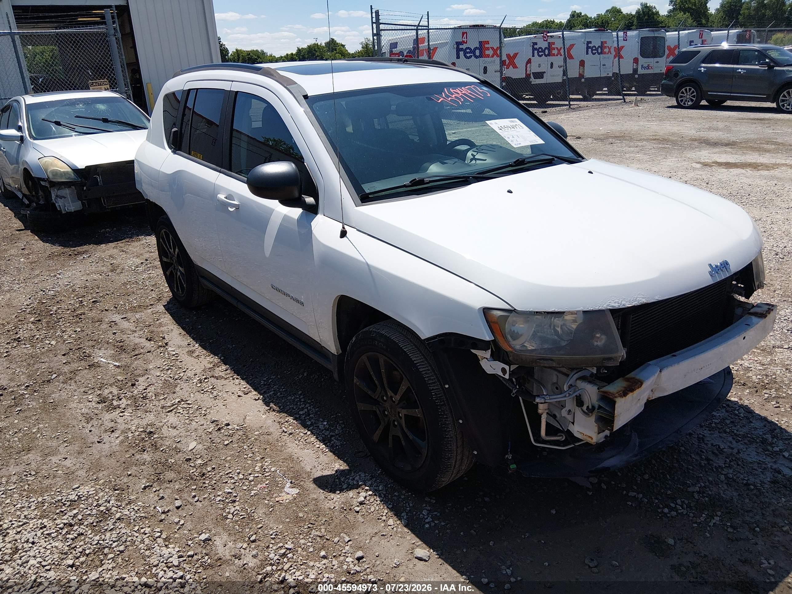 2012 Jeep Compass Latitude White vin: 1C4NJDEB4CD689719