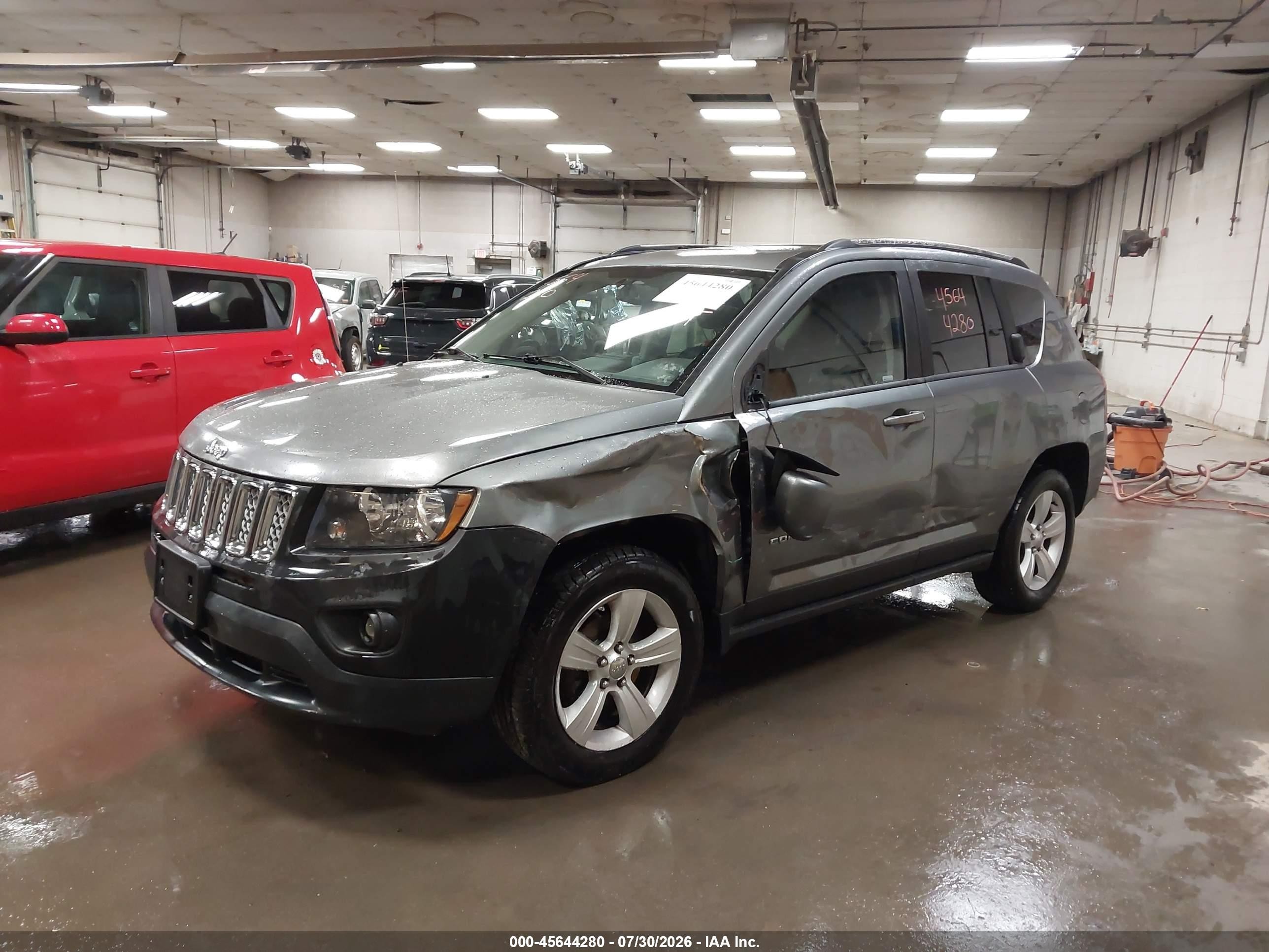 2014 Jeep Compass Latitude Gray vin: 1C4NJDEB4ED532825