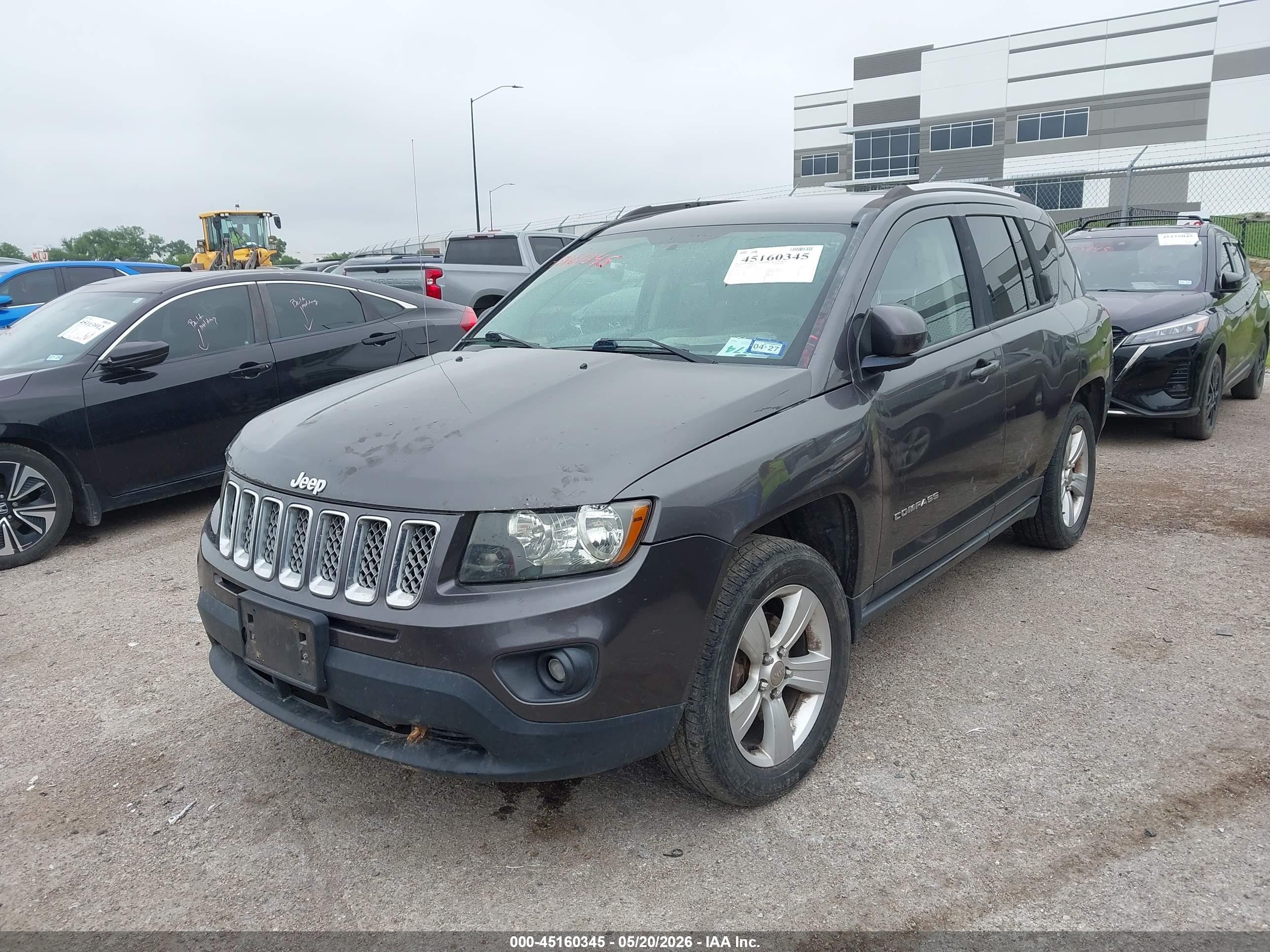 2014 Jeep Compass Latitude Gray vin: 1C4NJDEB4ED827164