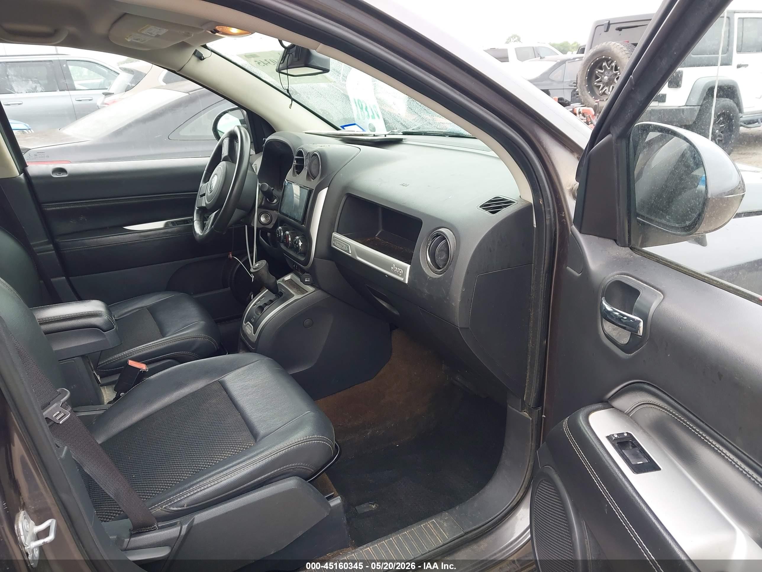 2014 Jeep Compass Latitude Gray vin: 1C4NJDEB4ED827164