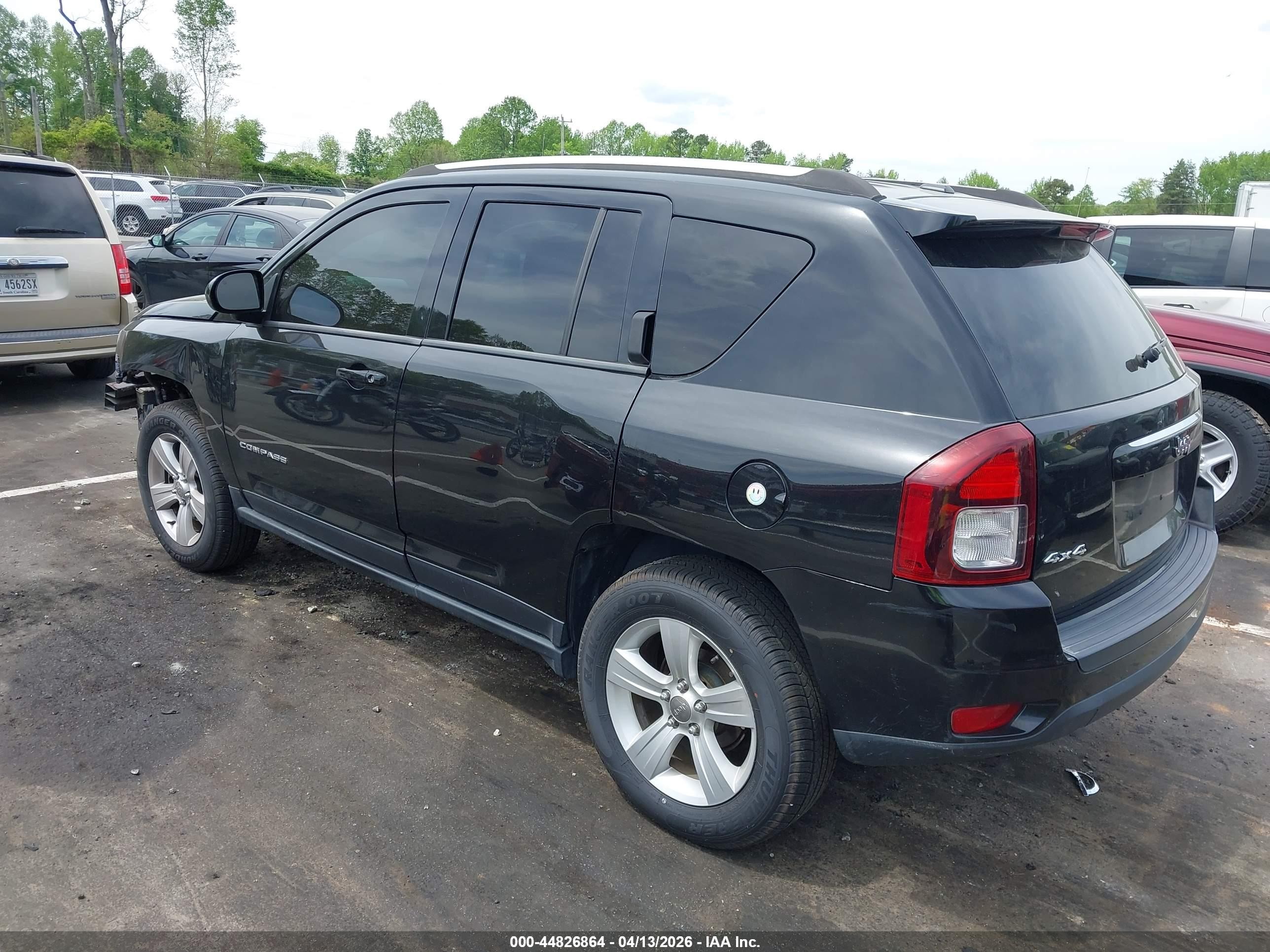 2014 Jeep Compass Latitude Black vin: 1C4NJDEB4ED884089