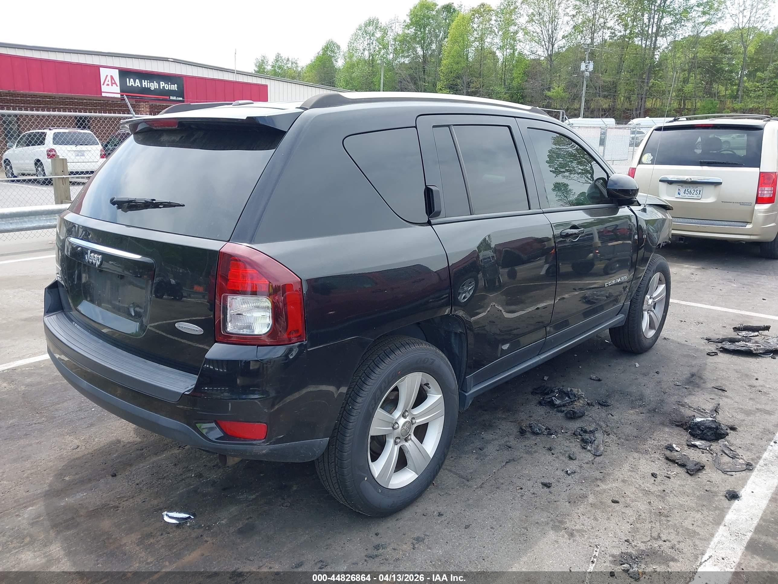 2014 Jeep Compass Latitude Black vin: 1C4NJDEB4ED884089