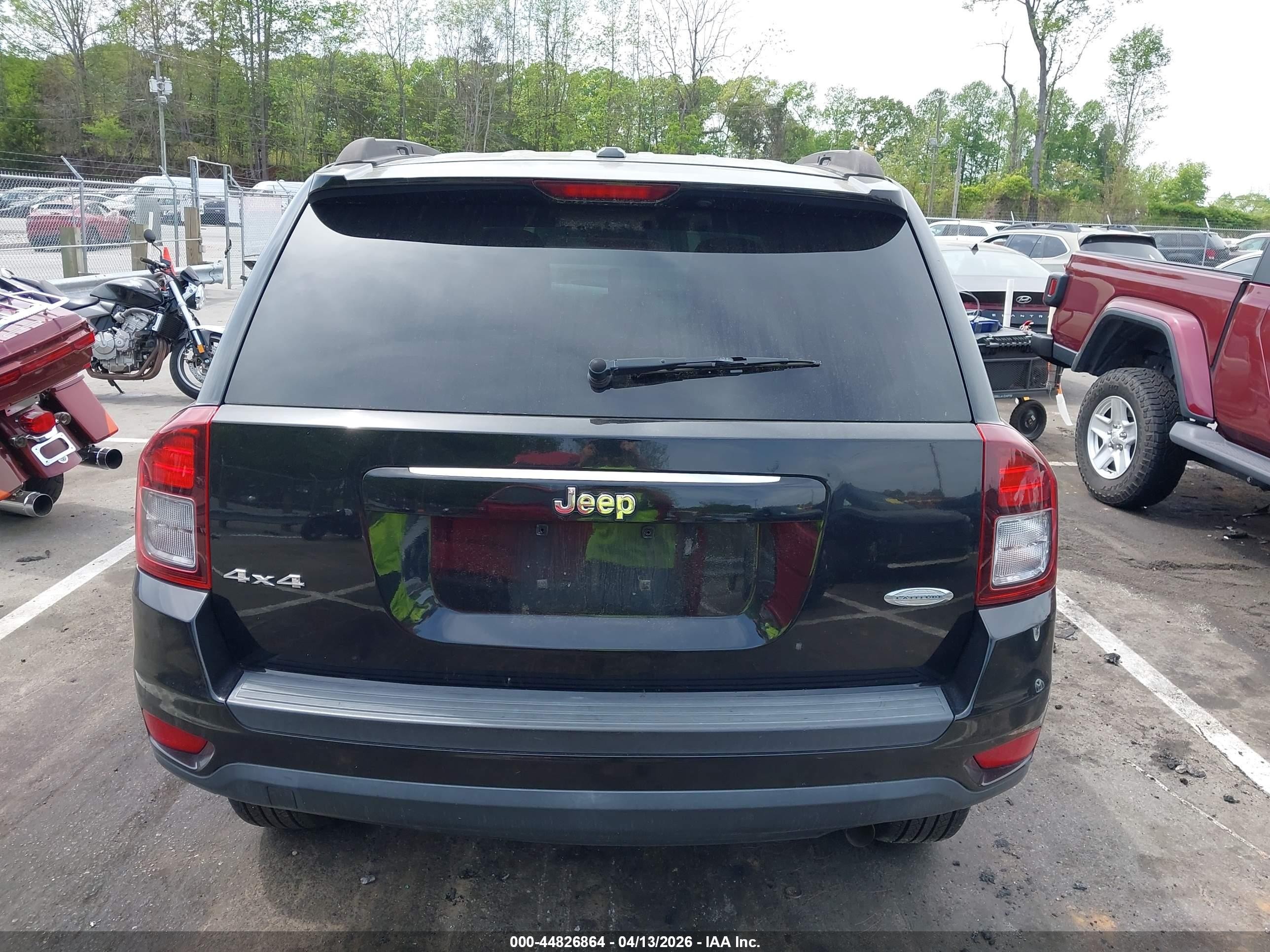 2014 Jeep Compass Latitude Black vin: 1C4NJDEB4ED884089
