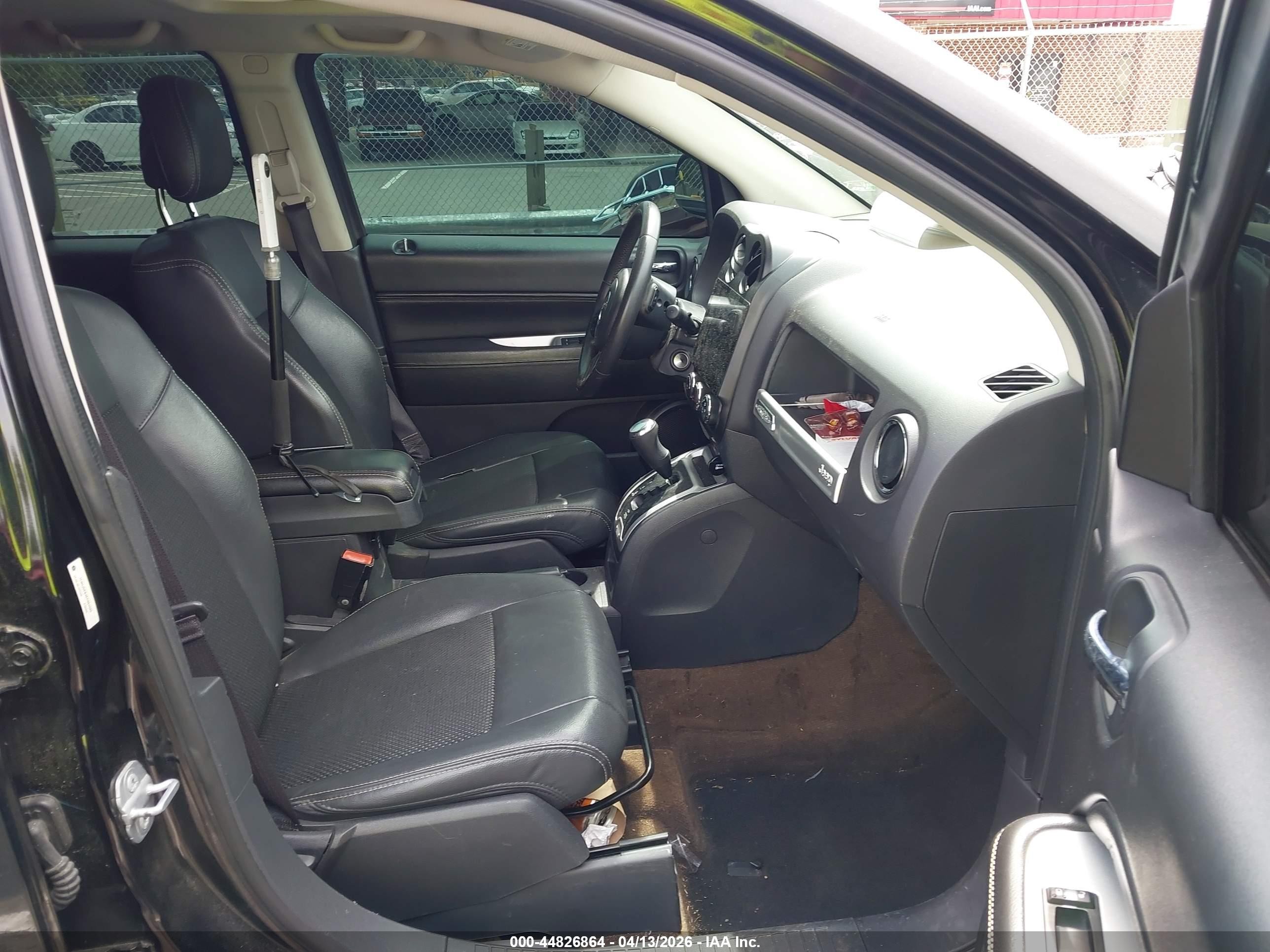 2014 Jeep Compass Latitude Black vin: 1C4NJDEB4ED884089