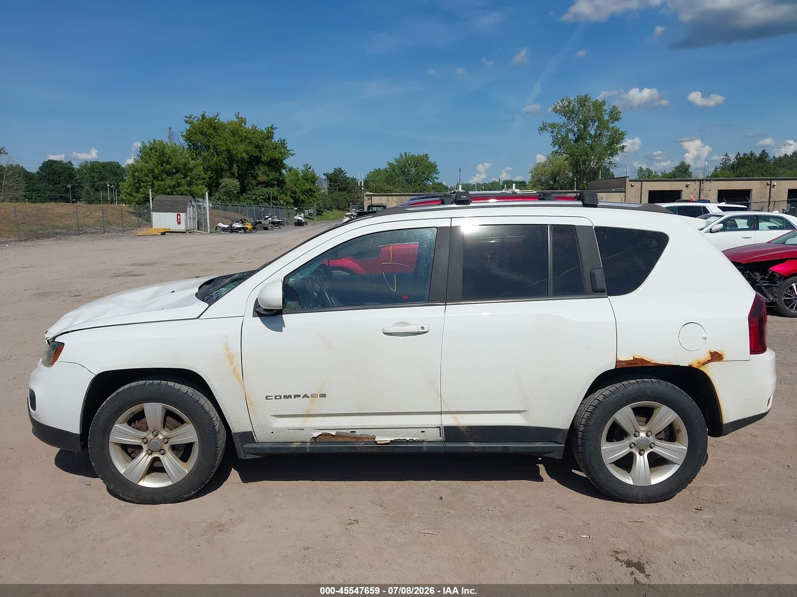 2015 Jeep Compass High Altitude Edition White vin: 1C4NJDEB4FD304163