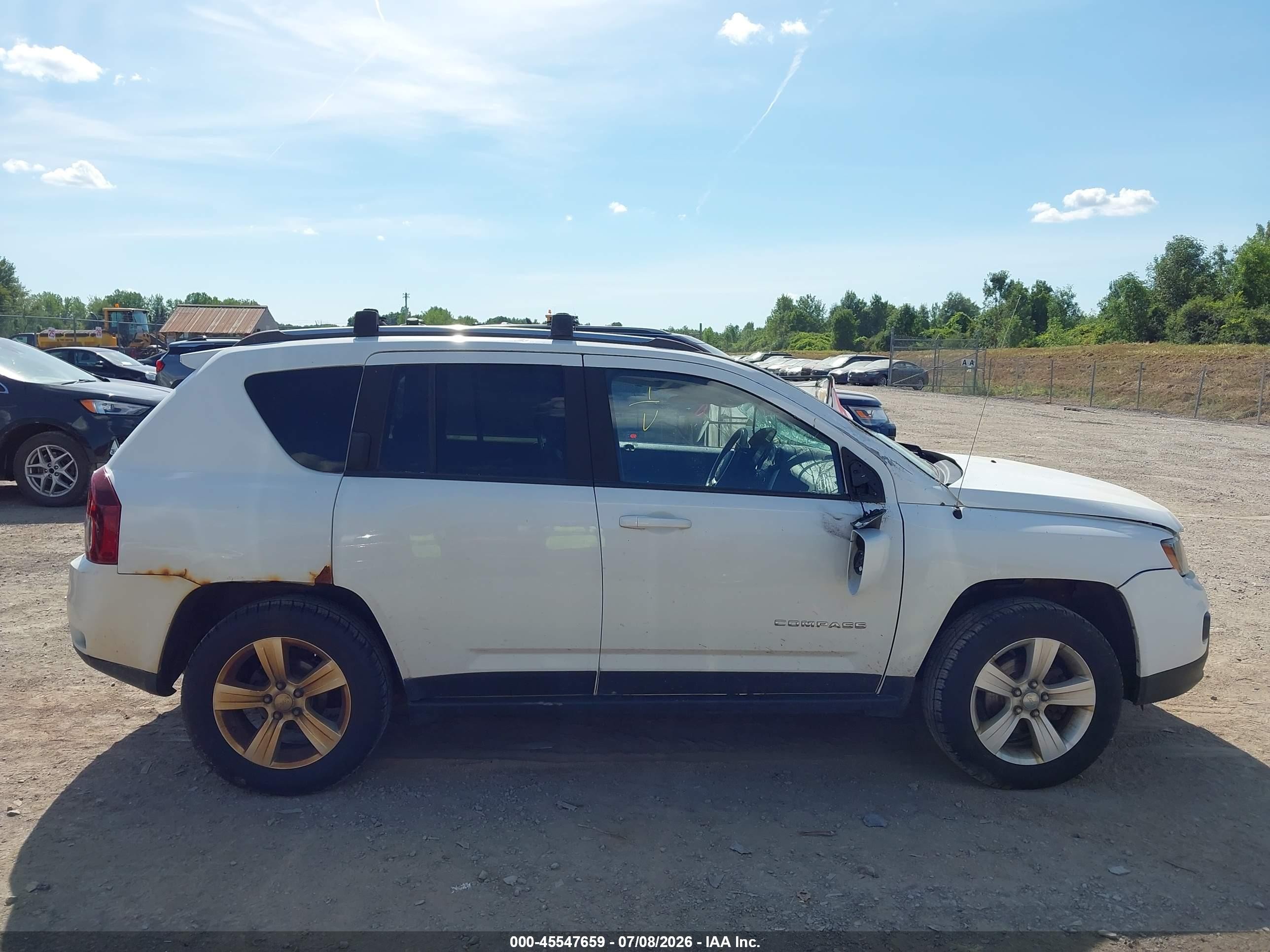 2015 Jeep Compass High Altitude Edition White vin: 1C4NJDEB4FD304163