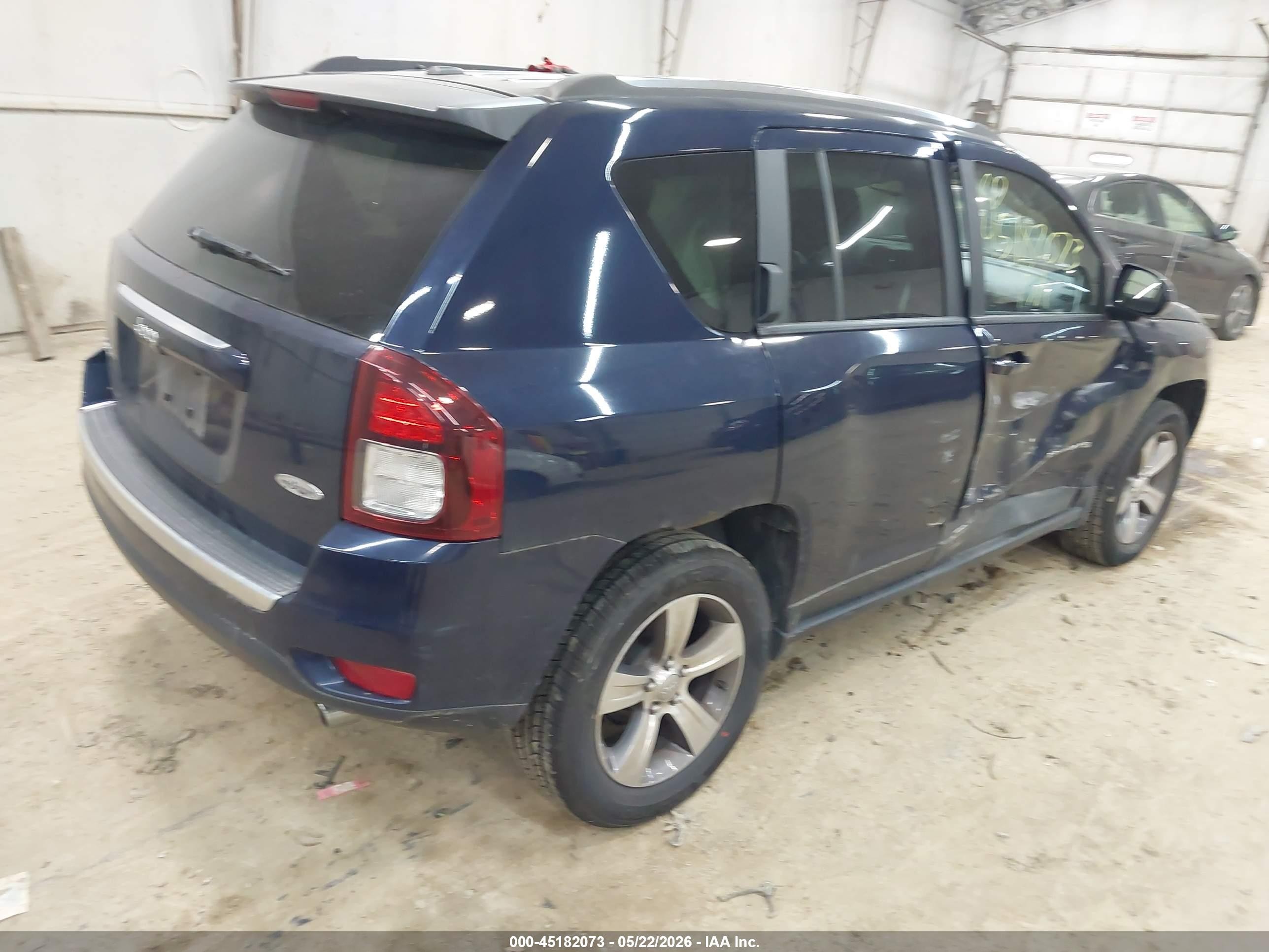 2017 Jeep Compass High Altitude 4x4 Синий vin: 1C4NJDEB4HD112311
