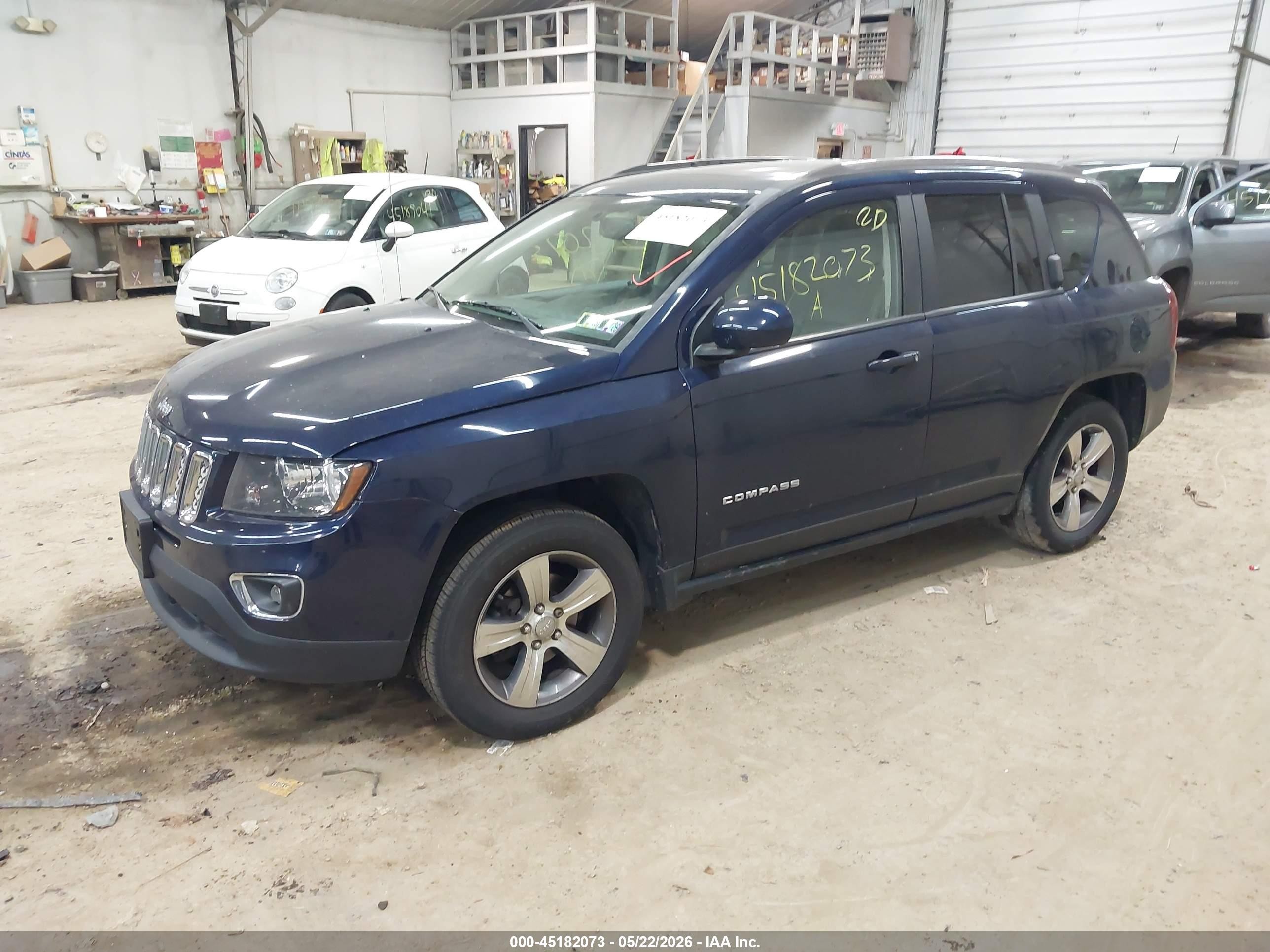 2017 Jeep Compass High Altitude 4x4 Синий vin: 1C4NJDEB4HD112311