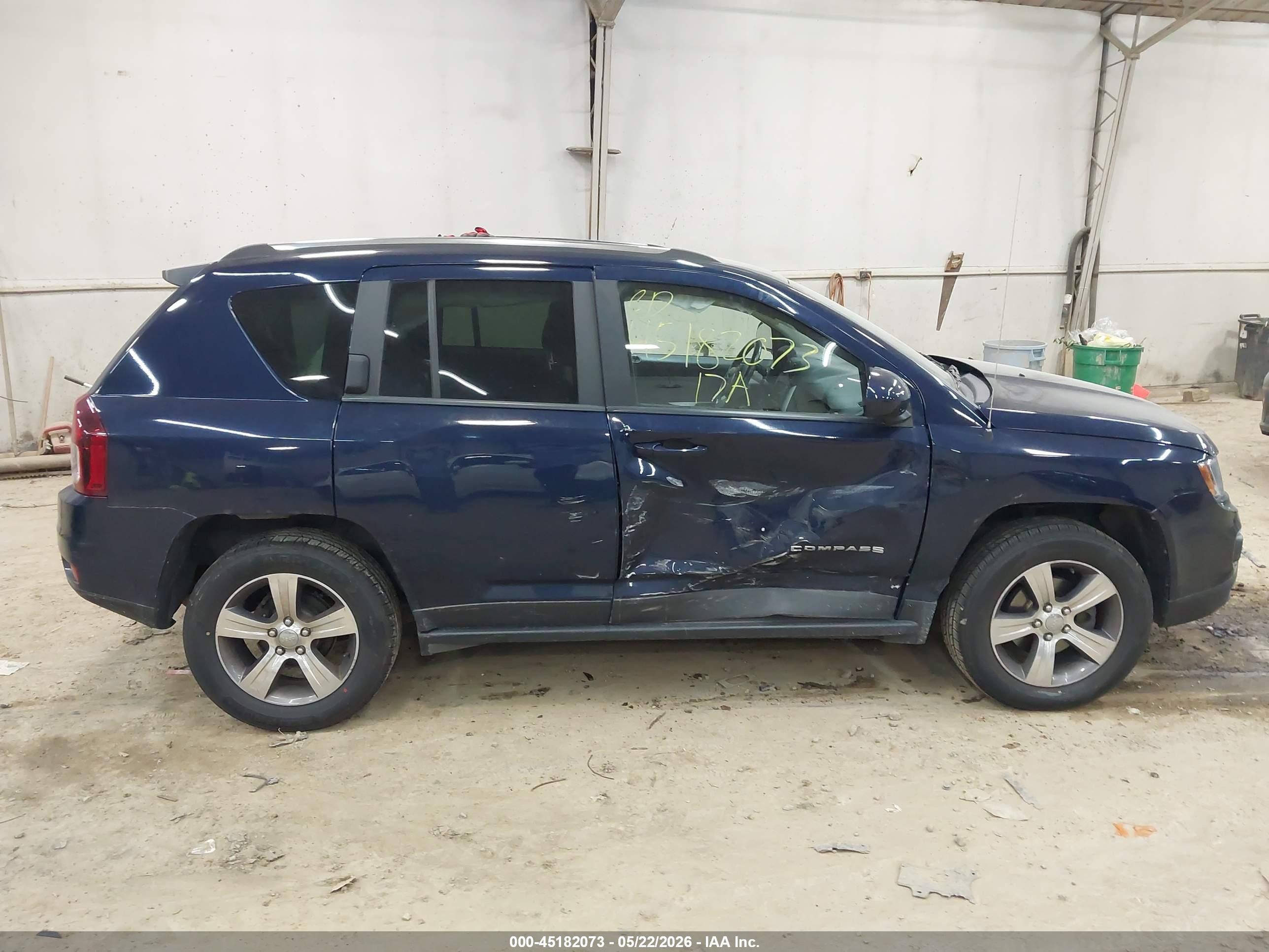 2017 Jeep Compass High Altitude 4x4 Синий vin: 1C4NJDEB4HD112311