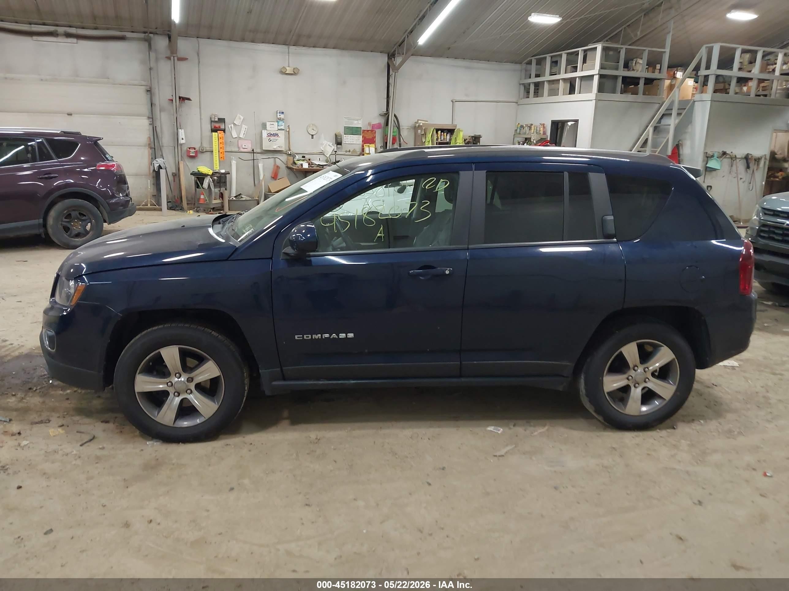 2017 Jeep Compass High Altitude 4x4 Синий vin: 1C4NJDEB4HD112311