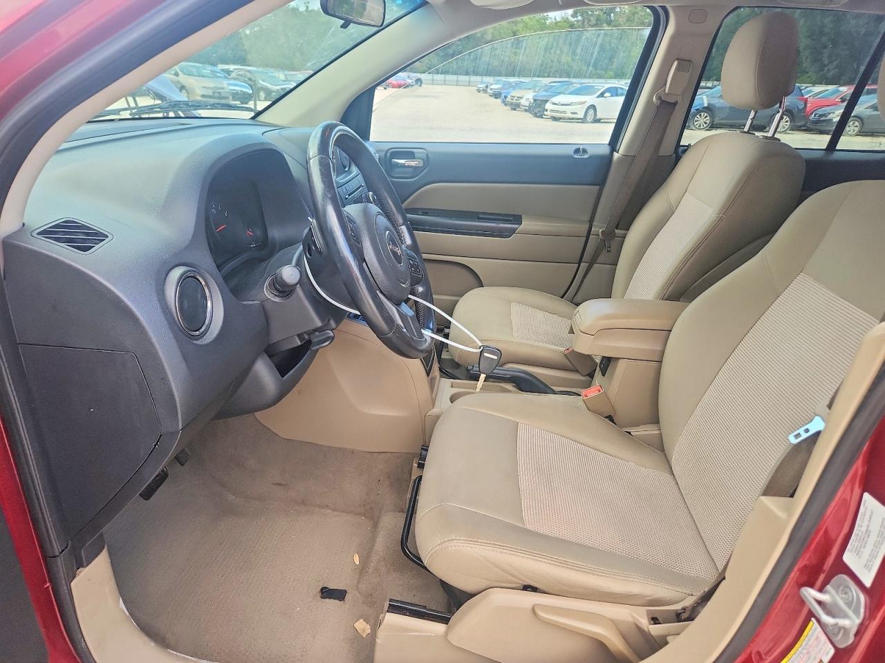 2012 Jeep Compass Latitude Red vin: 1C4NJDEB5CD525153