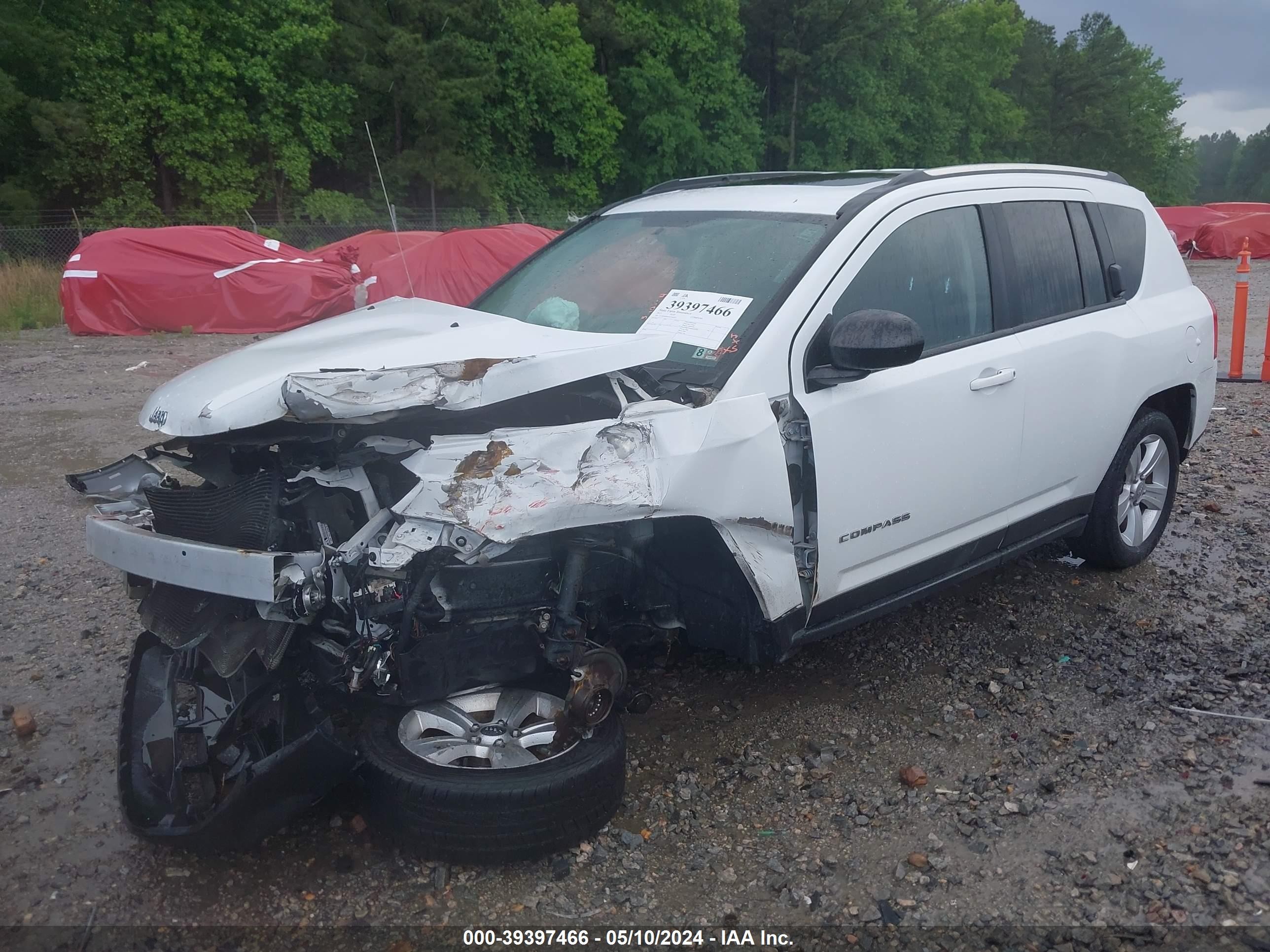 2013 Jeep Compass Latitude Белый vin: 1C4NJDEB5DD190350