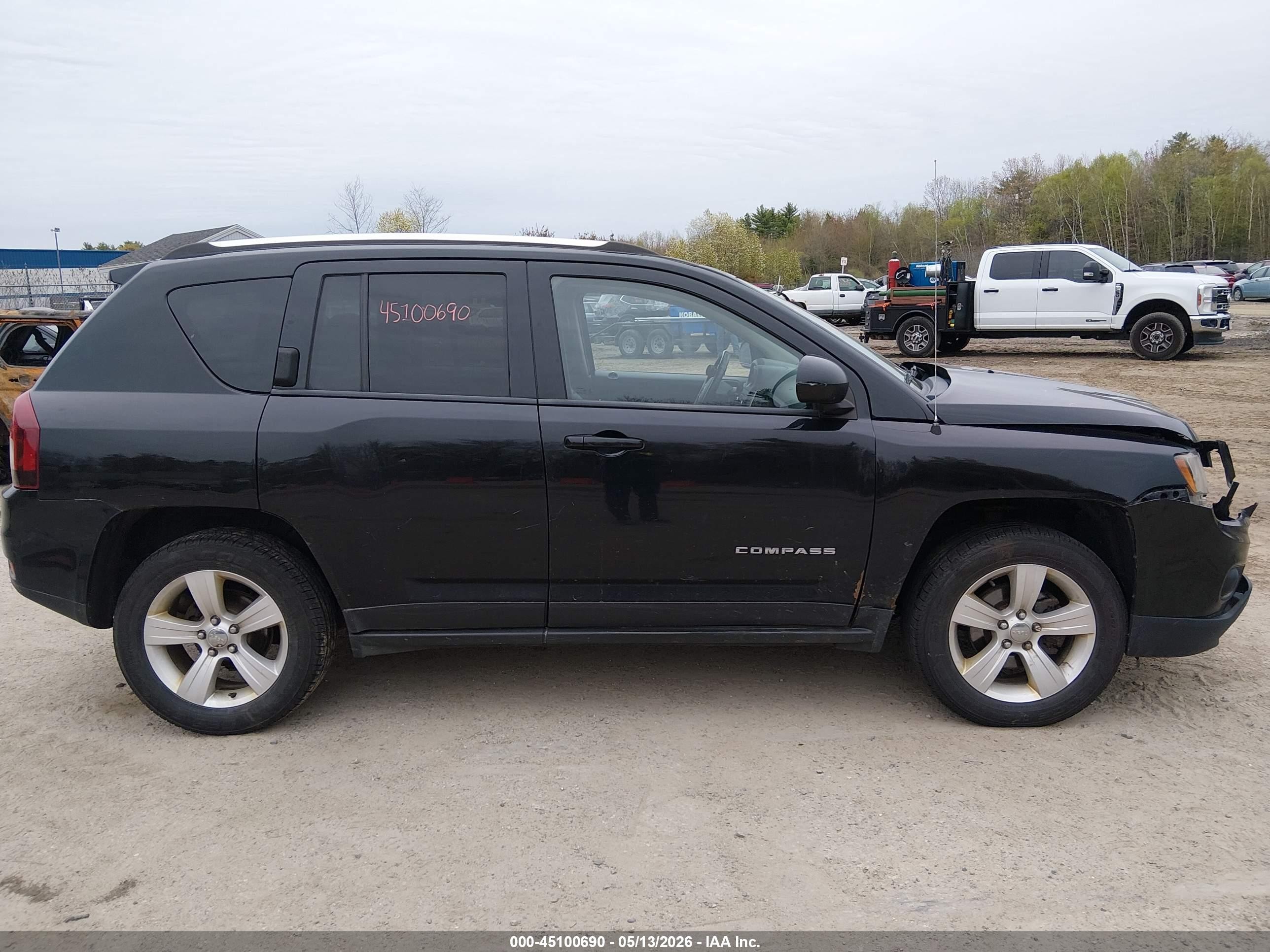 2014 Jeep Compass Latitude Black vin: 1C4NJDEB5ED659678