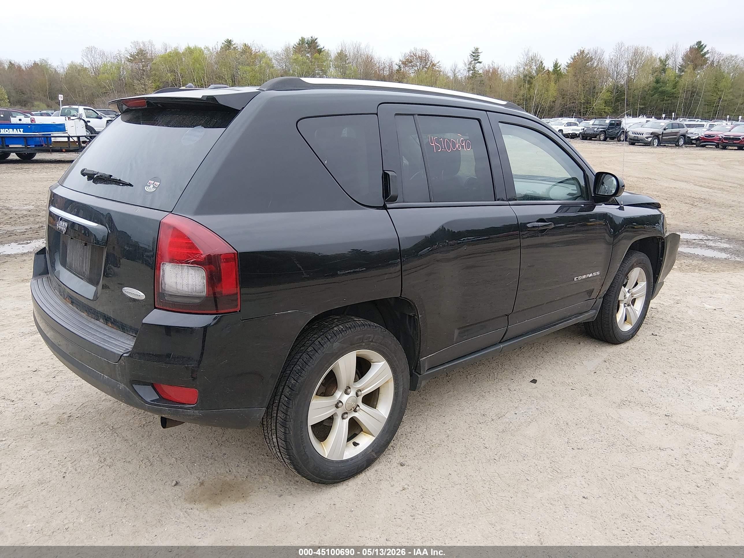 2014 Jeep Compass Latitude Black vin: 1C4NJDEB5ED659678